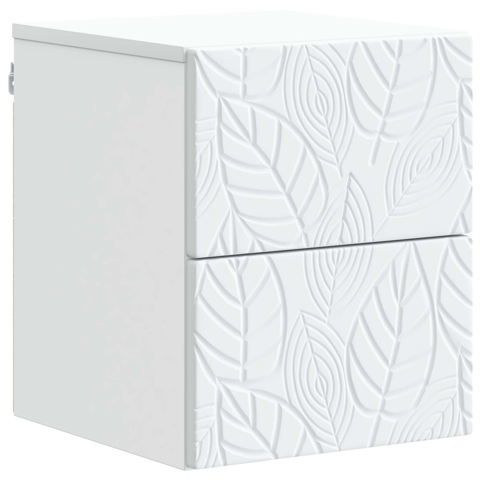vidaXL Wandbeugel Bedkast Wit 34,5 x 33 x 40 cm Bewerkt hout