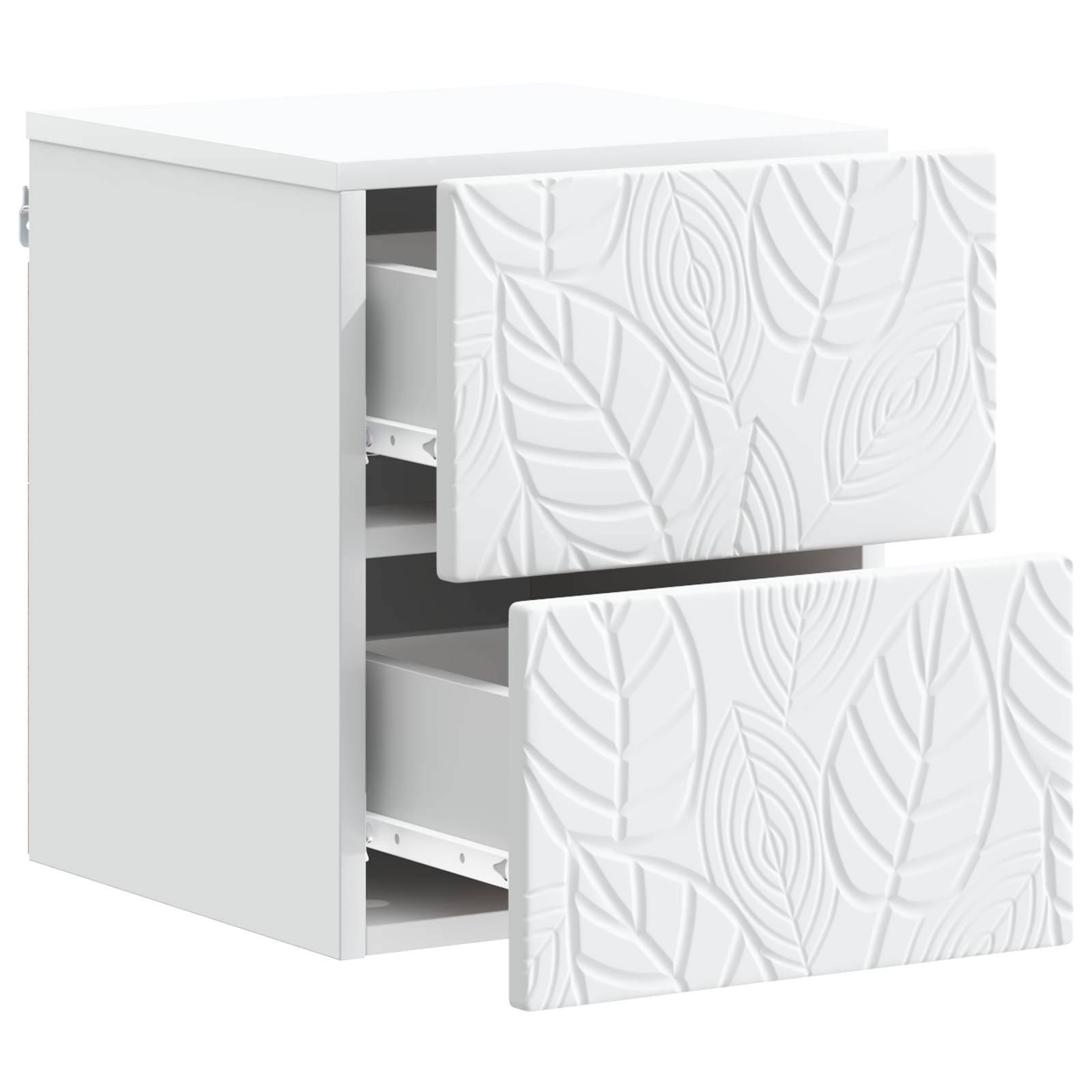 vidaXL Wandbeugel Bedkast Wit 34,5 x 33 x 40 cm Bewerkt hout