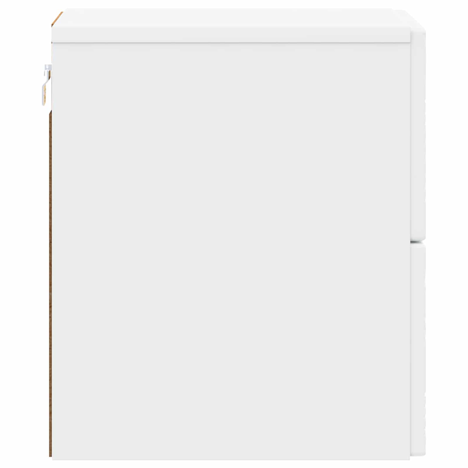 vidaXL Wandbeugel Bedkast Wit 34,5 x 33 x 40 cm Bewerkt hout