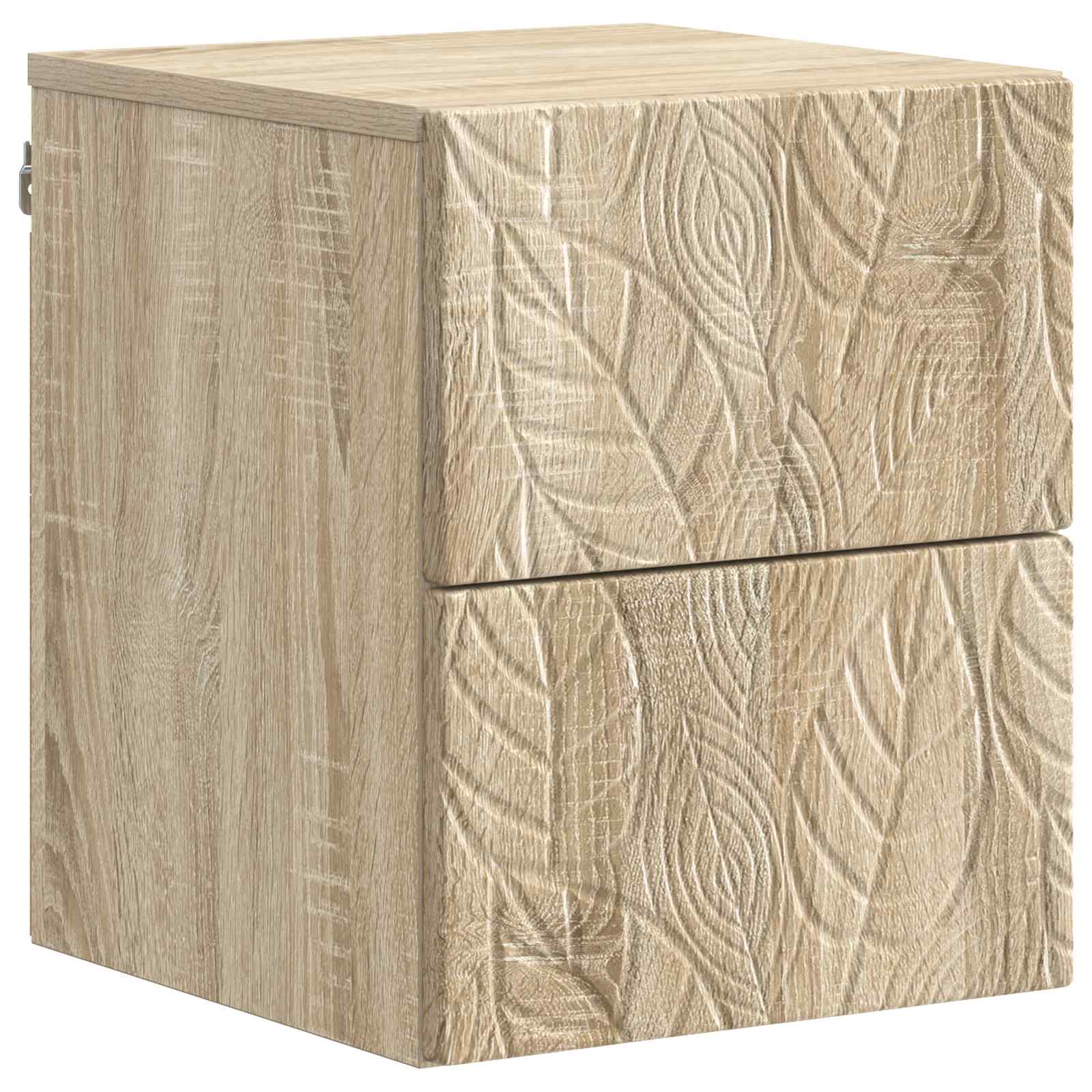 vidaXL Wandbeugel Bedkast Wit 34,5 x 33 x 40 cm Bewerkt hout