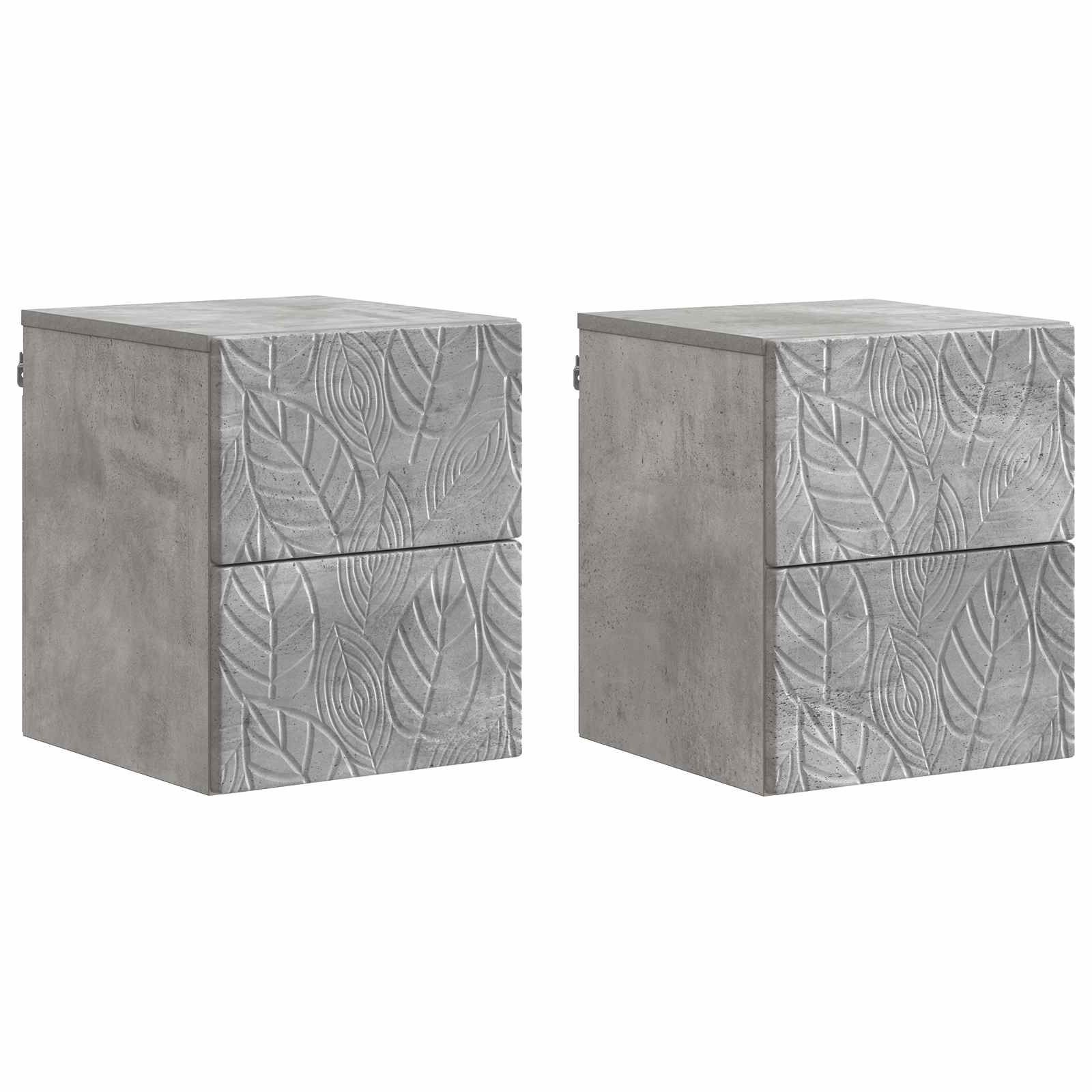 vidaXL Wandbeugel Bedkast Wit 34,5 x 33 x 40 cm Bewerkt hout
