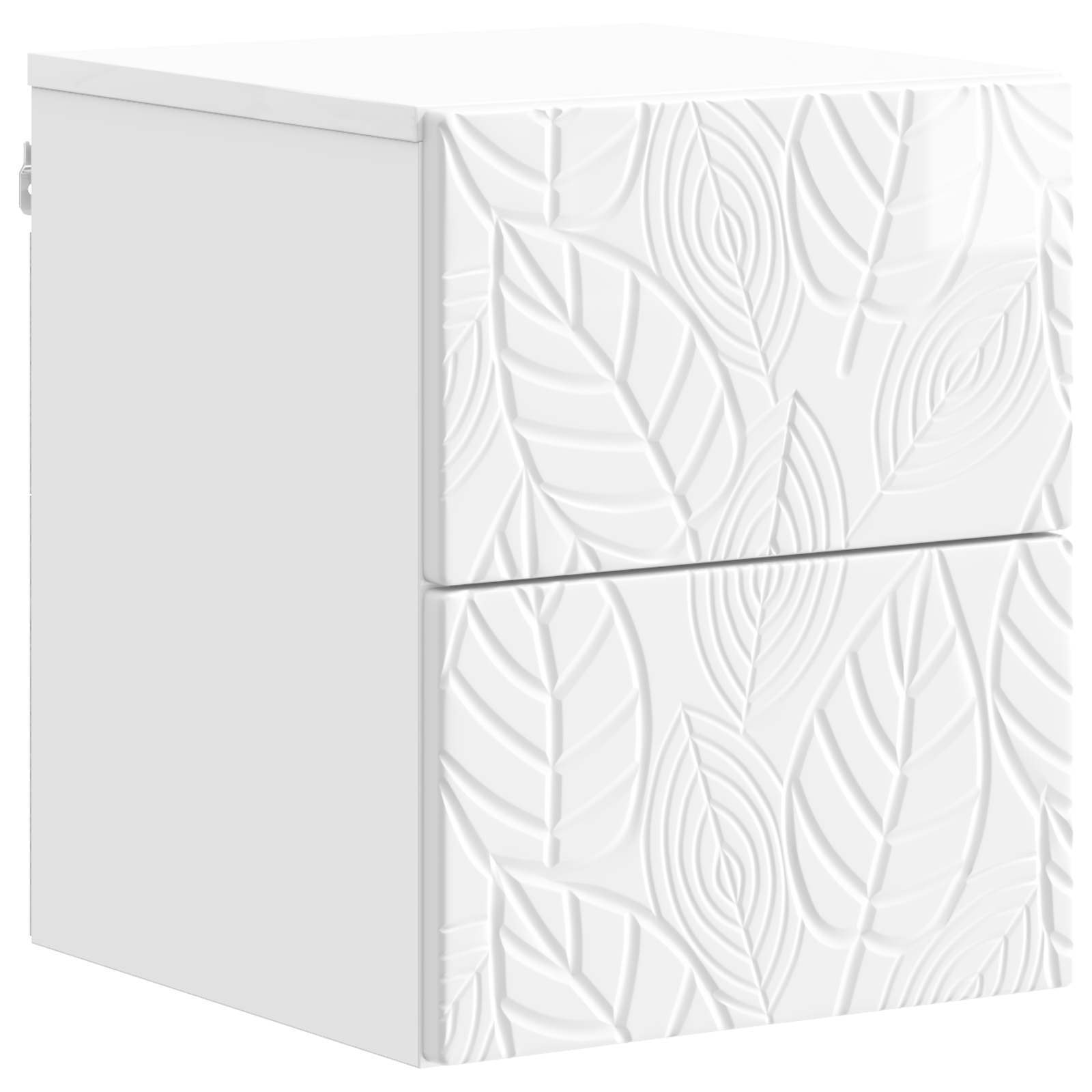 vidaXL Wandbeugel Bedkast Wit 34,5 x 33 x 40 cm Bewerkt hout