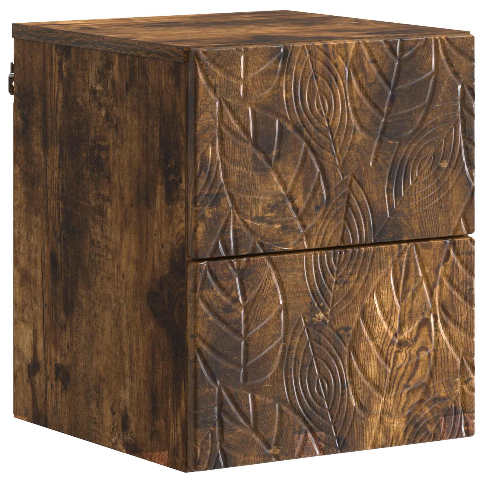 vidaXL Wandbeugel Bedkast Wit 34,5 x 33 x 40 cm Bewerkt hout