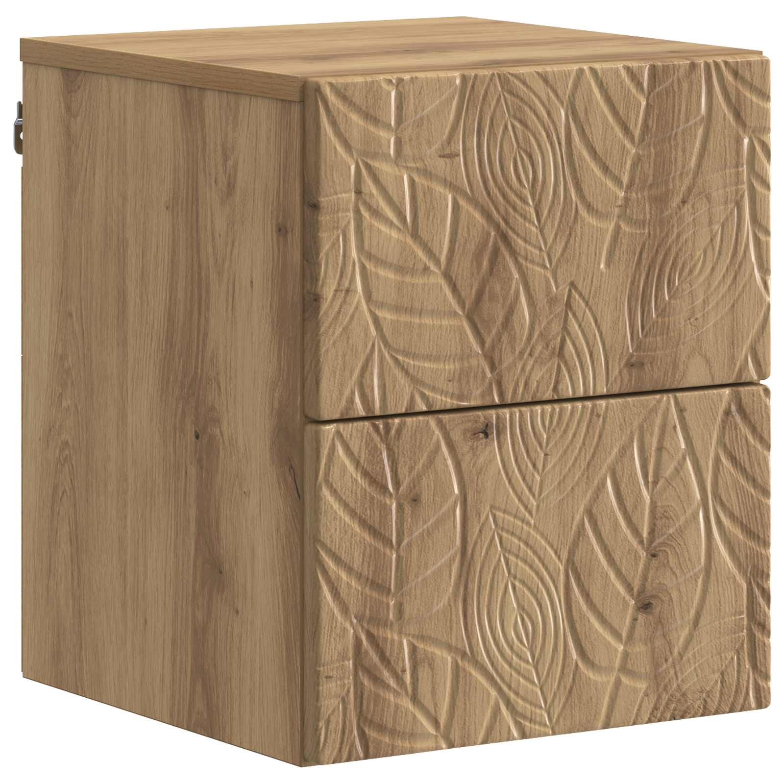 vidaXL Wandbeugel Bedkast Wit 34,5 x 33 x 40 cm Bewerkt hout
