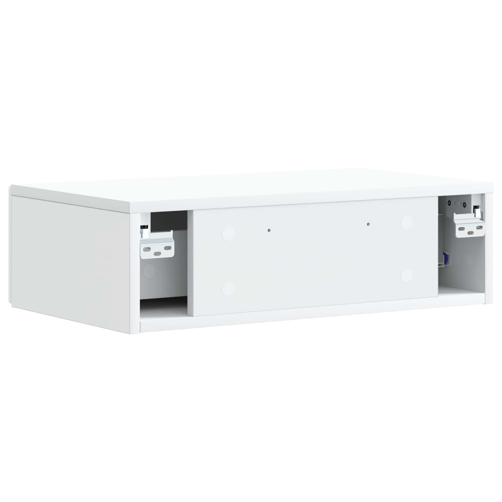 vidaXL Wandmontage Zijtafel Wit 59 x 34,5 x 17 cm Bewerkt hout