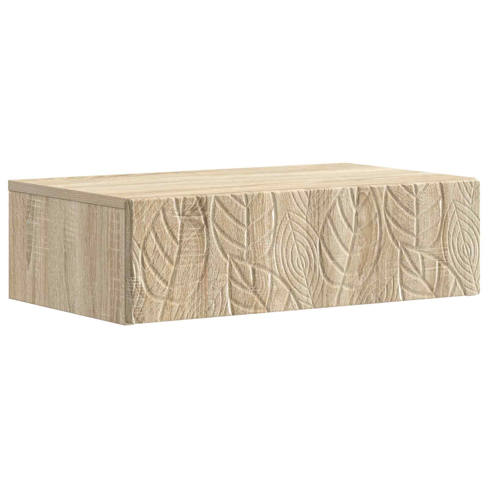 vidaXL Wandmontage Zijtafel Wit 59 x 34,5 x 17 cm Bewerkt hout