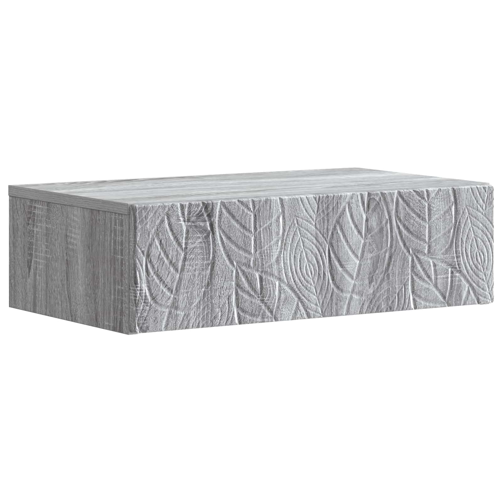 vidaXL Wandmontage Zijtafel Wit 59 x 34,5 x 17 cm Bewerkt hout