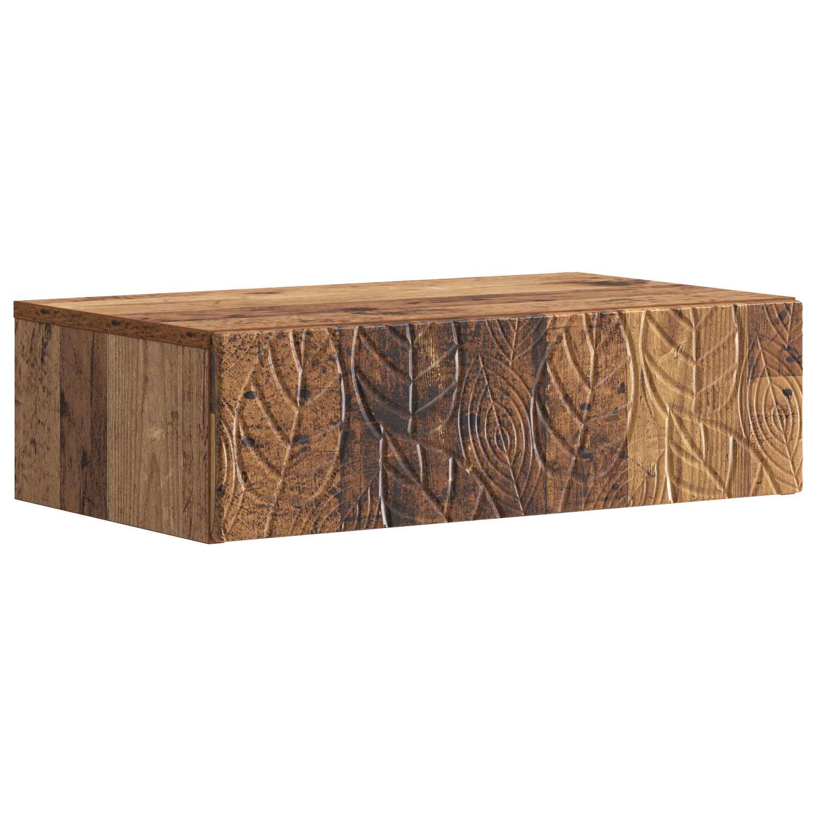 vidaXL Wandmontage Zijtafel Wit 59 x 34,5 x 17 cm Bewerkt hout