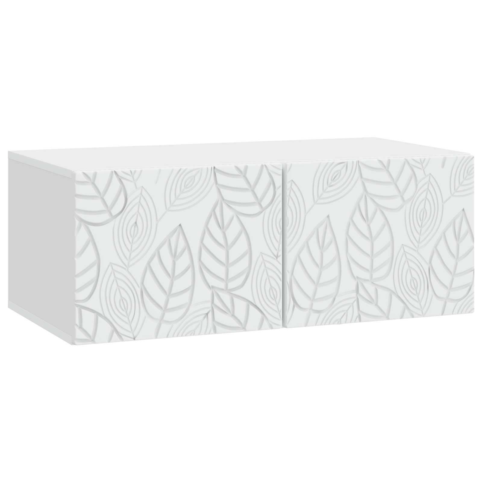 vidaXL Wandbeugel TV-kast 59,5 x 41 x 30 cm Wit Bewerkt hout
