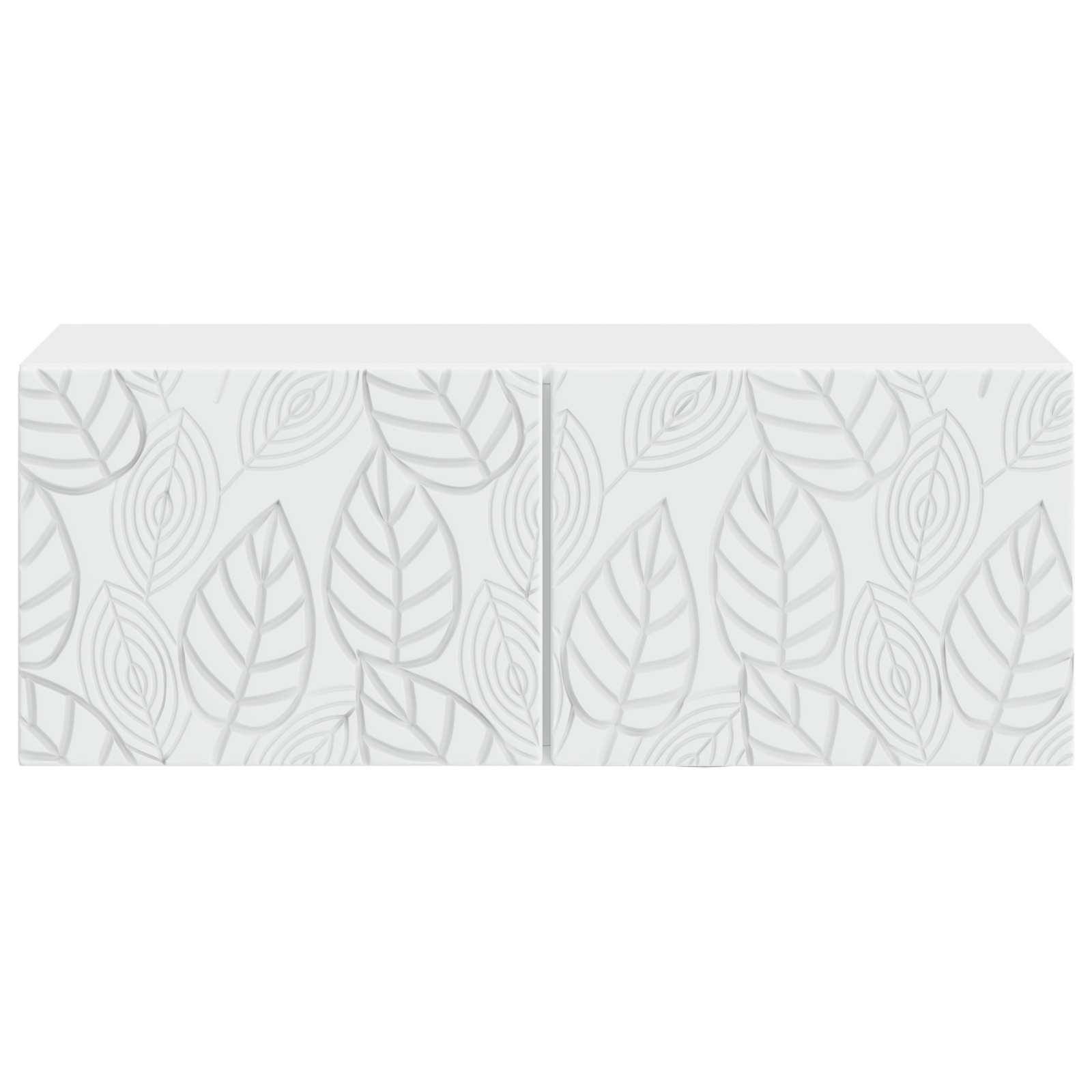 vidaXL Wandbeugel TV-kast 59,5 x 41 x 30 cm Wit Bewerkt hout