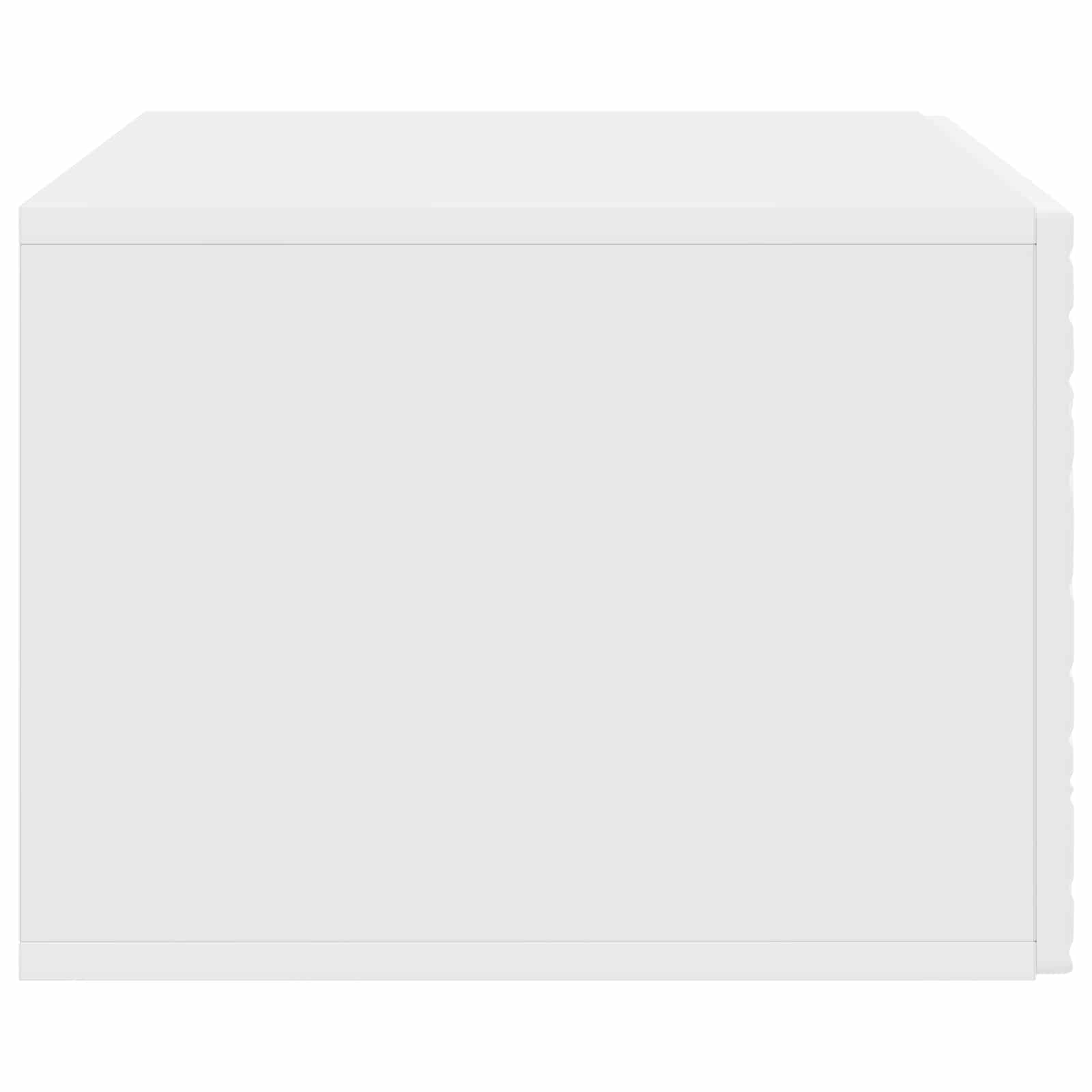 vidaXL Wandbeugel TV-kast 59,5 x 41 x 30 cm Wit Bewerkt hout