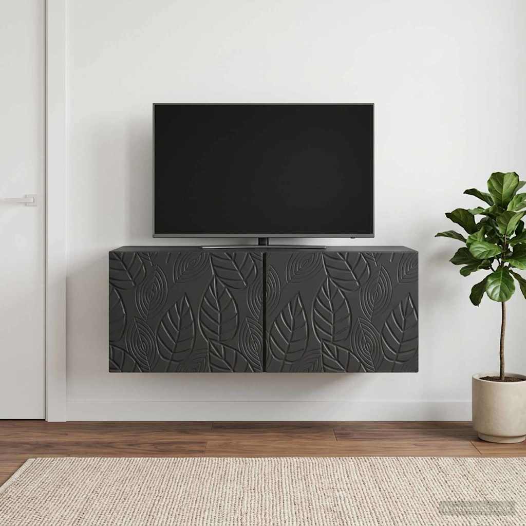 vidaXL Wandbeugel TV-kast 59,5 x 41 x 30 cm Wit Bewerkt hout