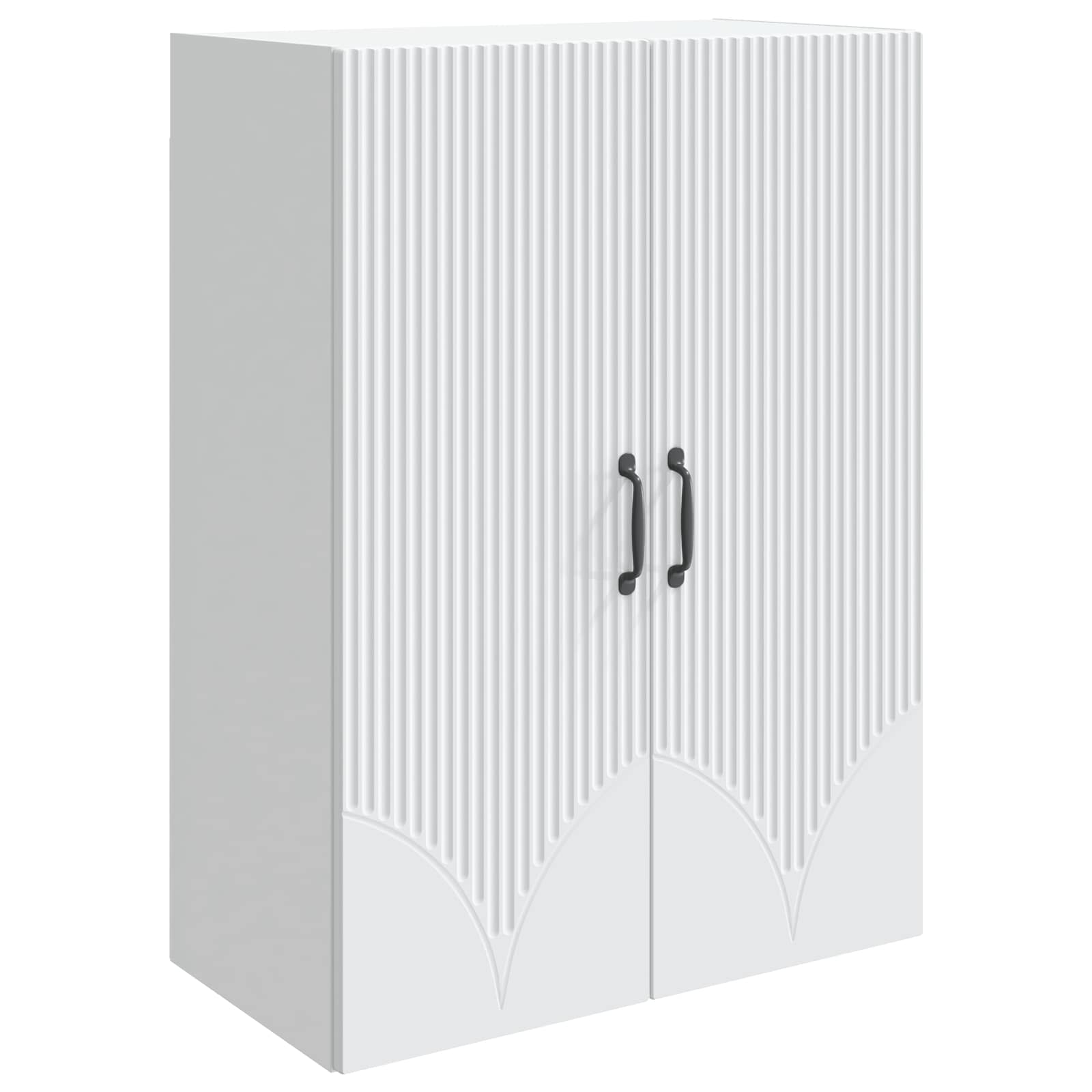 vidaXL Wandkast Wit 66 x 34,5 x 90 cm Bewerkt hout