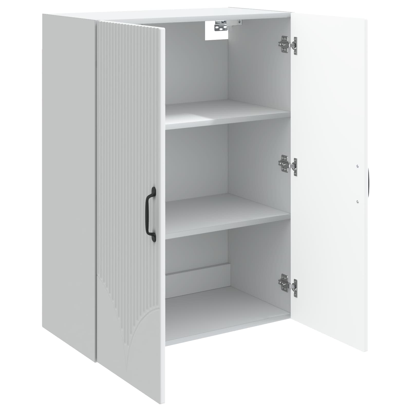 vidaXL Wandkast Wit 66 x 34,5 x 90 cm Bewerkt hout