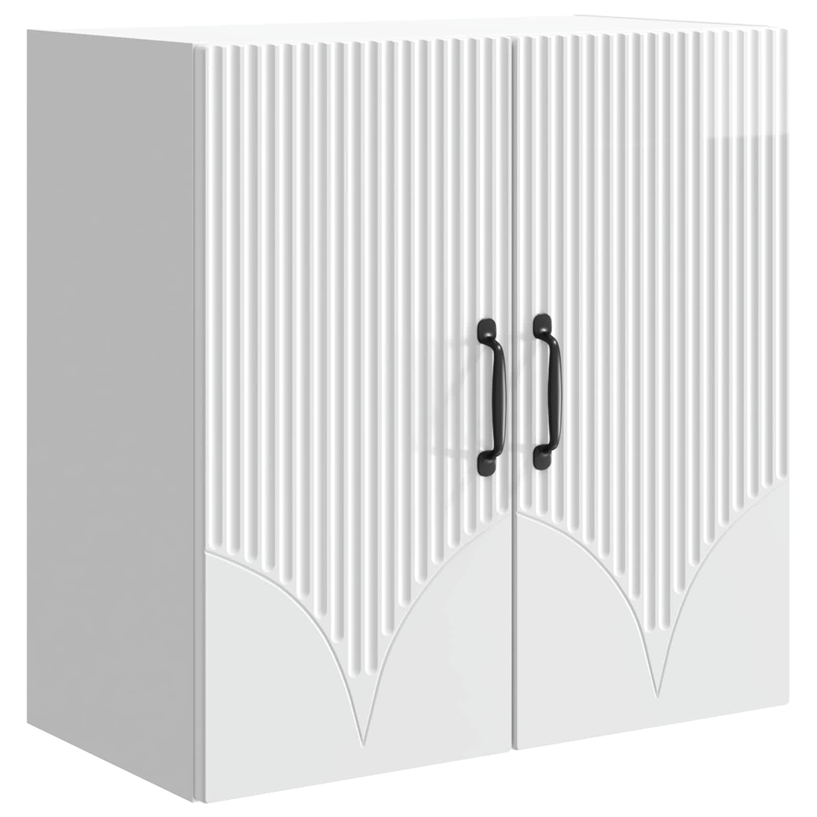 vidaXL Wandkast Wit 66 x 34,5 x 90 cm Bewerkt hout