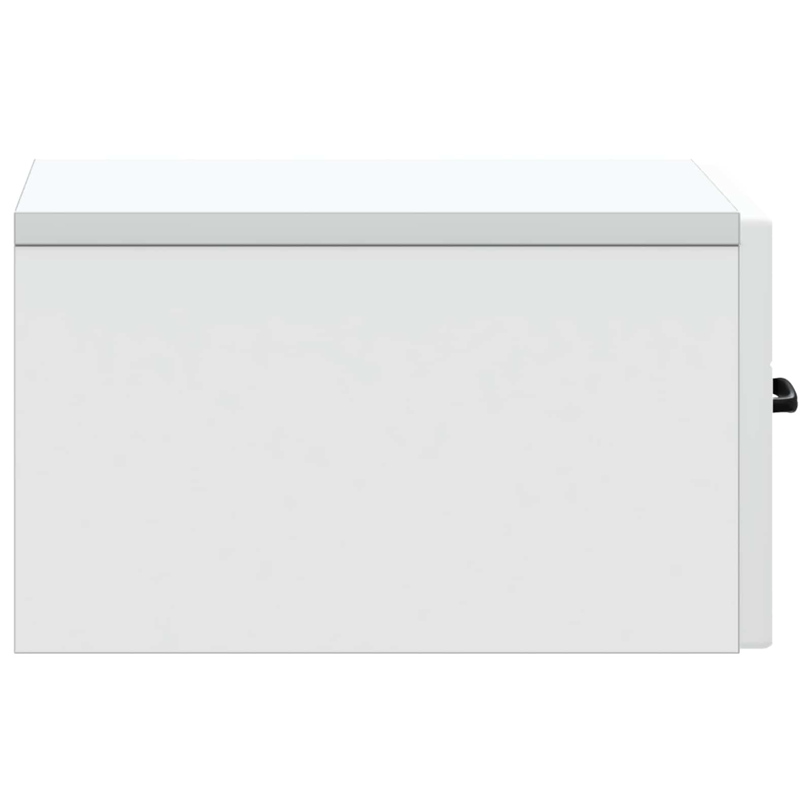 vidaXL Wandbeugel Bedkast 2 pcs Wit 34,5 x 33 x 20 cm Bewerkt hout