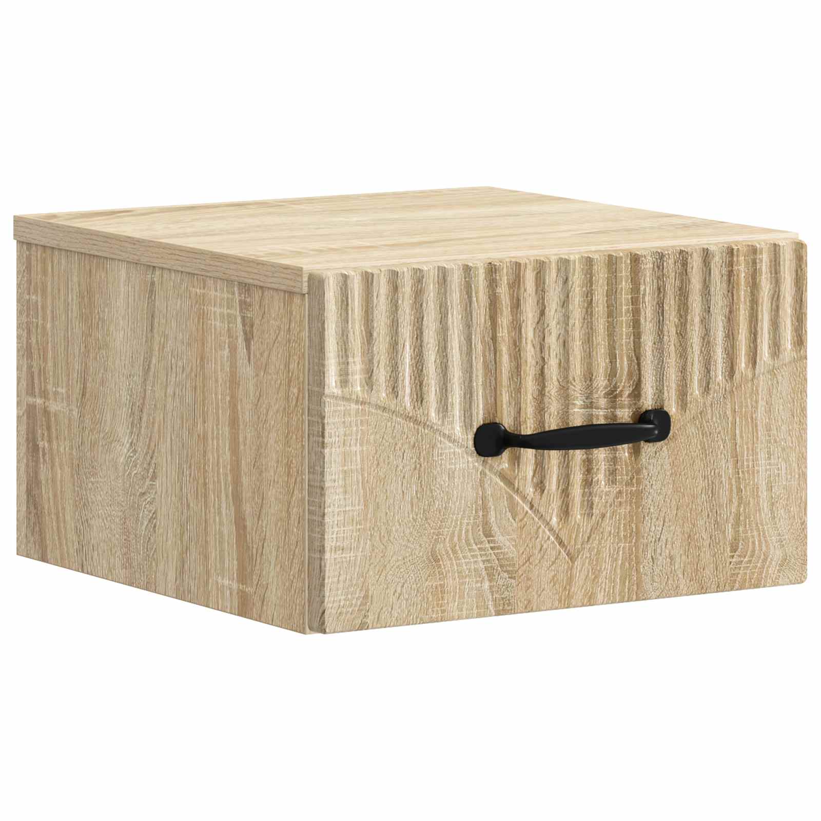 vidaXL Wandbeugel Bedkast 2 pcs Wit 34,5 x 33 x 20 cm Bewerkt hout