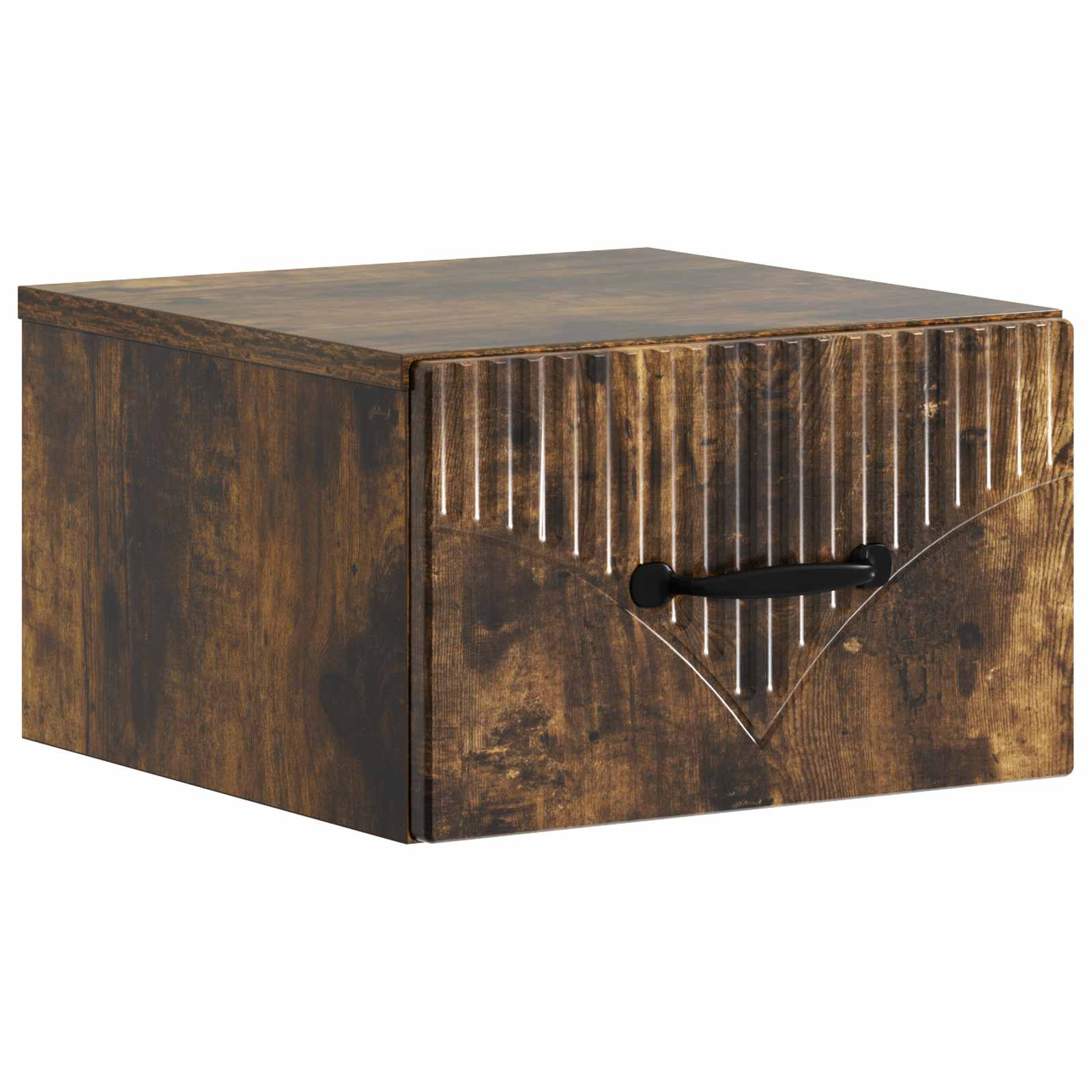 vidaXL Wandbeugel Bedkast 2 pcs Wit 34,5 x 33 x 20 cm Bewerkt hout