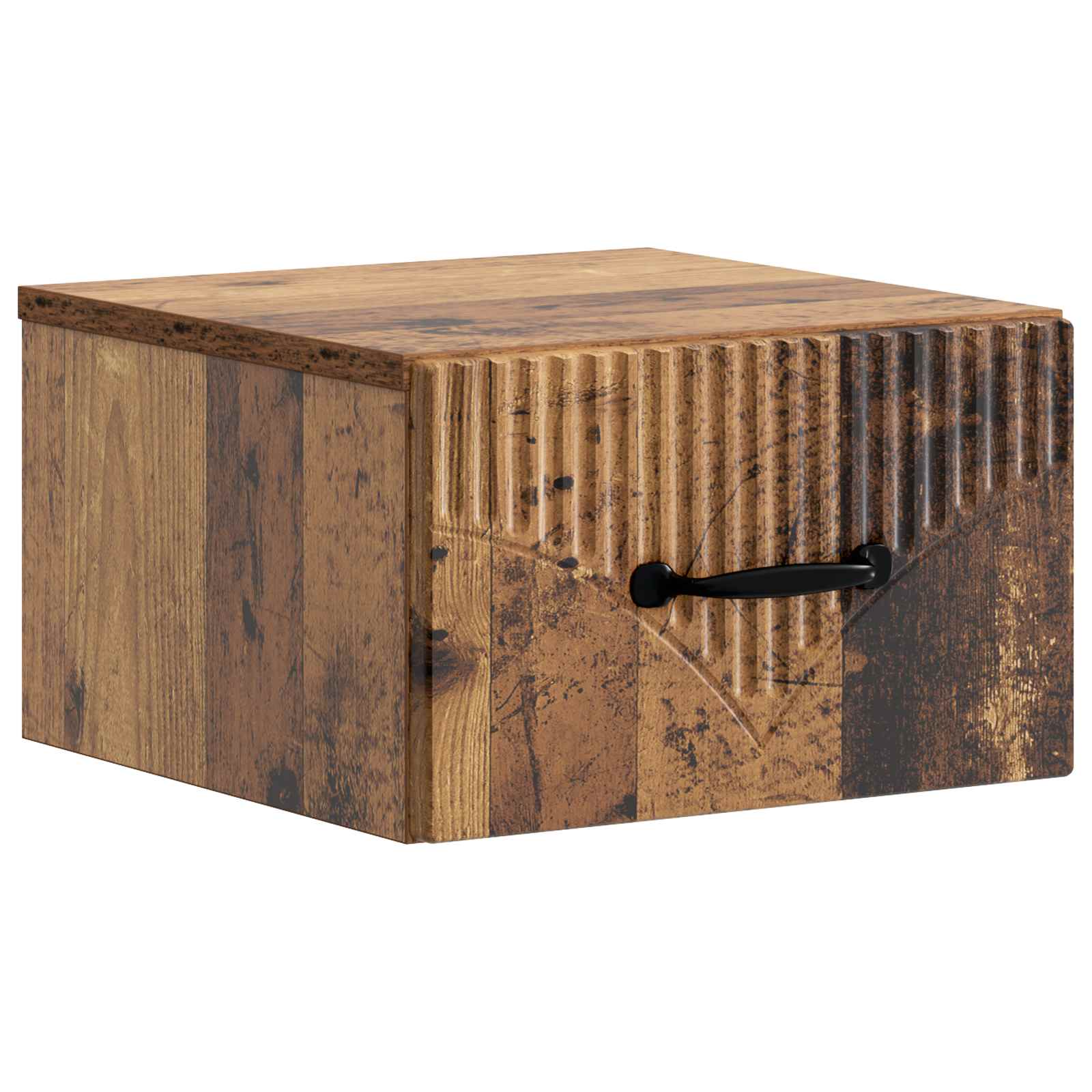 vidaXL Wandbeugel Bedkast 2 pcs Wit 34,5 x 33 x 20 cm Bewerkt hout