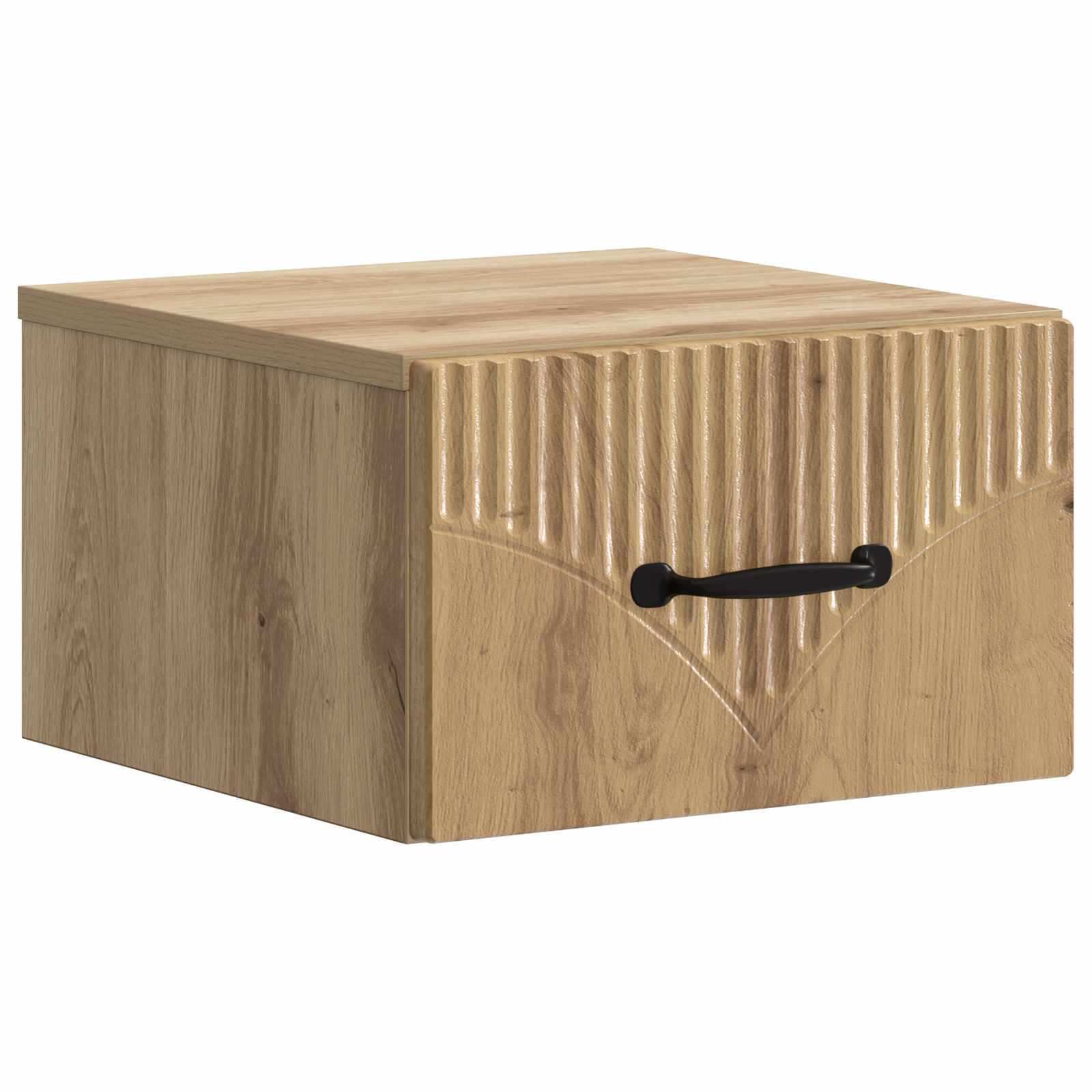 vidaXL Wandbeugel Bedkast 2 pcs Wit 34,5 x 33 x 20 cm Bewerkt hout