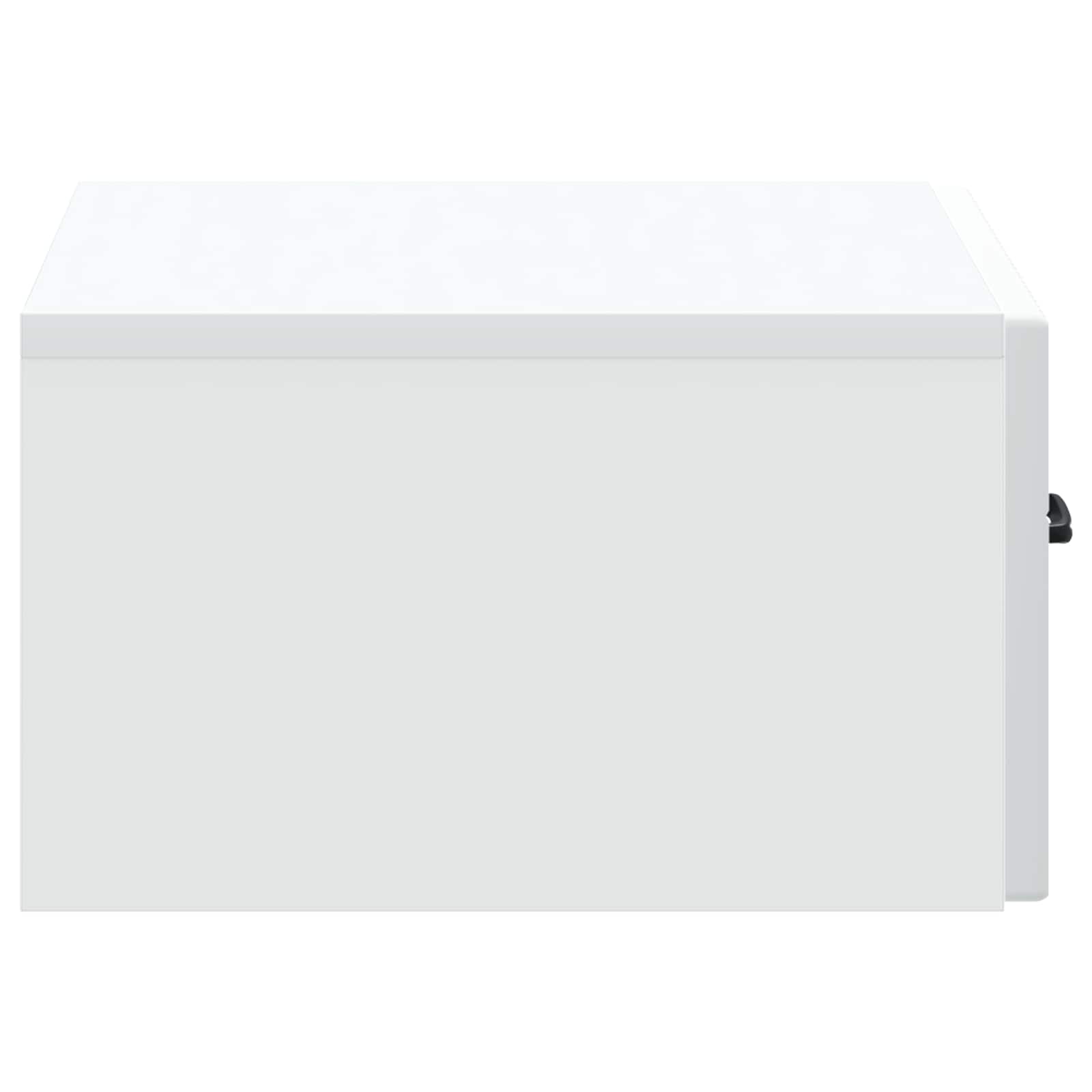 vidaXL Wandbeugel Bedkast 2 pcs Wit 49 x 34,5 x 20 cm Bewerkt hout
