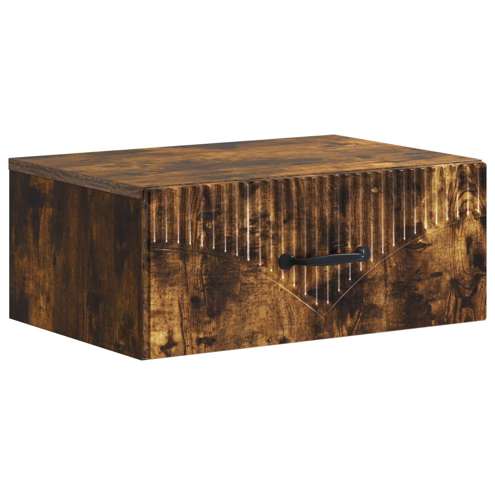 vidaXL Wandbeugel Bedkast 2 pcs Wit 49 x 34,5 x 20 cm Bewerkt hout