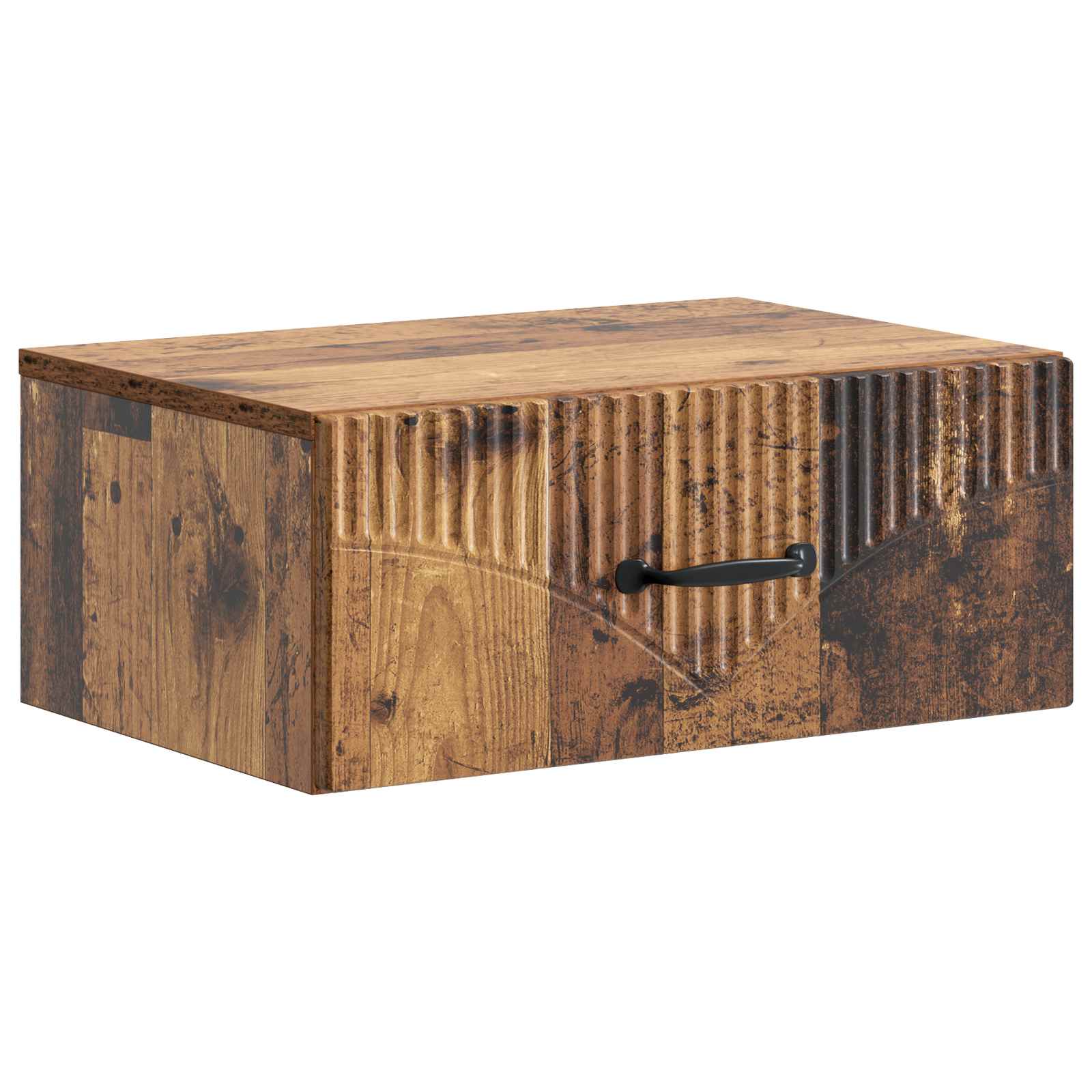 vidaXL Wandbeugel Bedkast 2 pcs Wit 49 x 34,5 x 20 cm Bewerkt hout