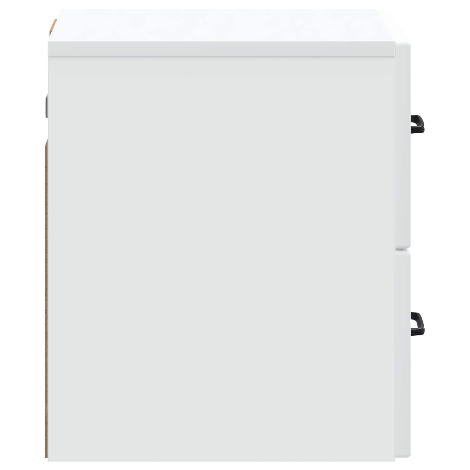 vidaXL Wandbeugel Bedkast 2 pcs Wit 34,5 x 33 x 40 cm Bewerkt hout