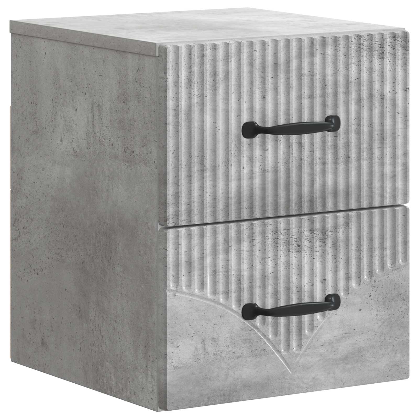 vidaXL Wandbeugel Bedkast 2 pcs Wit 34,5 x 33 x 40 cm Bewerkt hout