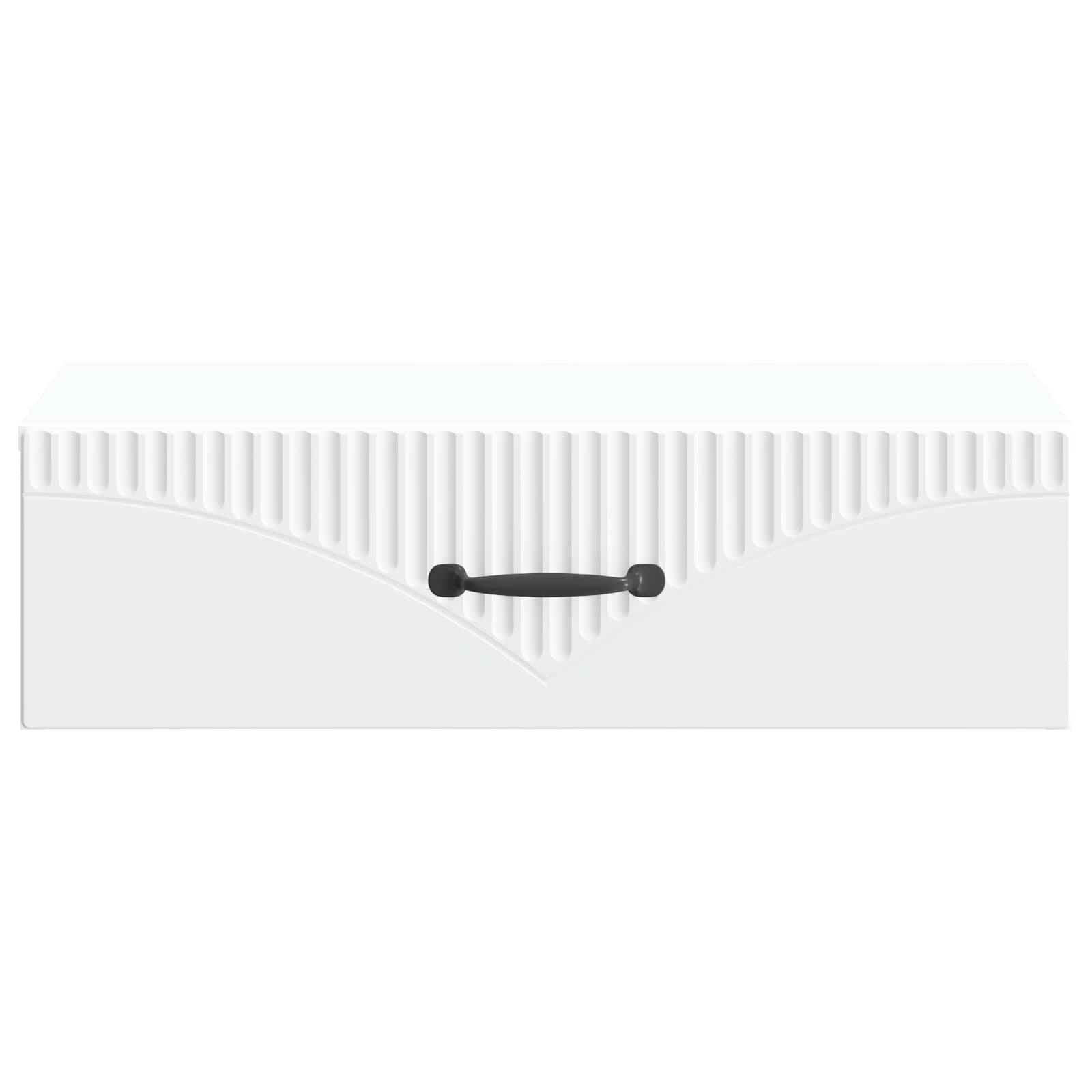 vidaXL Wandmontage Zijtafel Zwart 59 x 34,5 x 17 cm Bewerkt hout