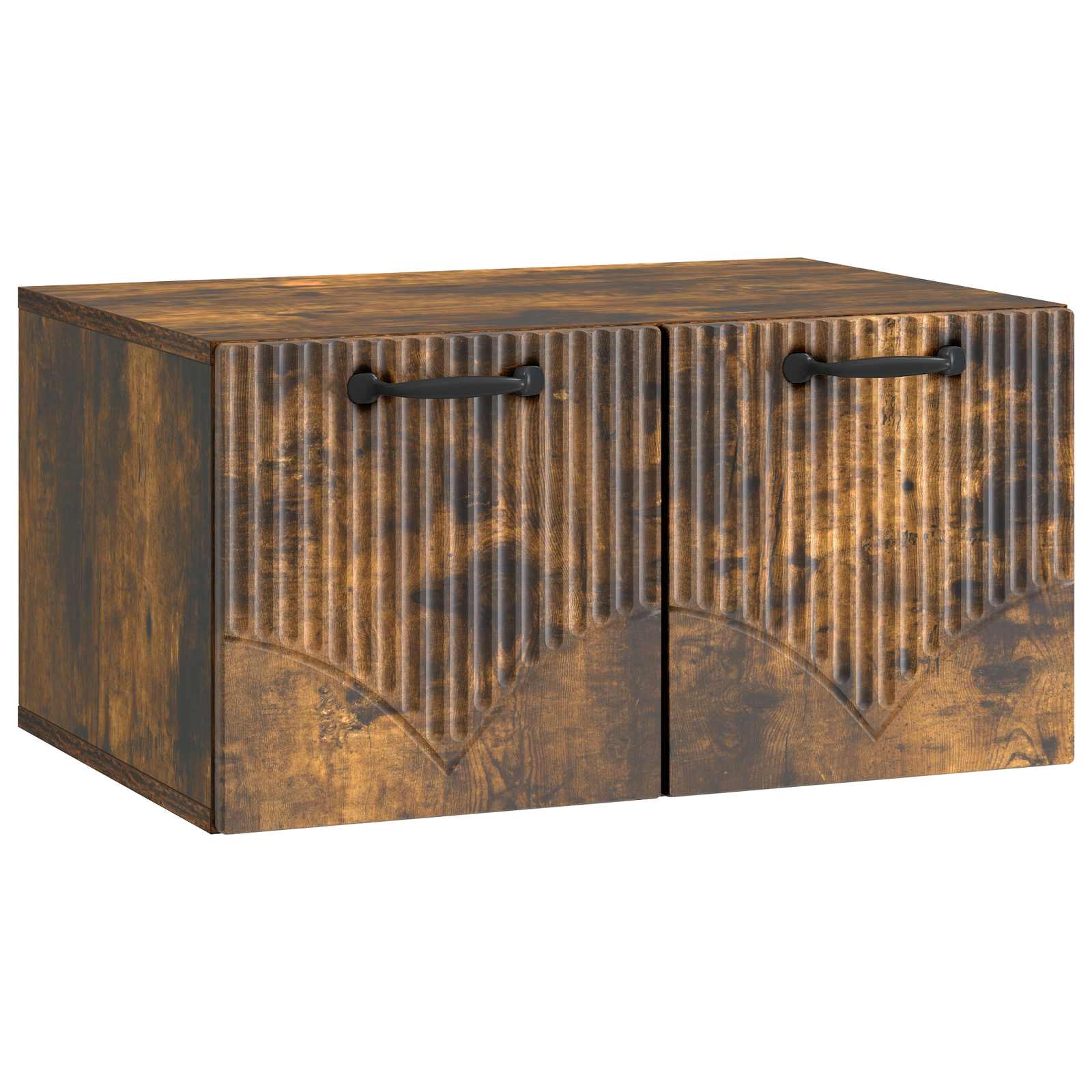 vidaXL Wandbeugel TV-kast Artisanaal eiken 98 x 31 x 30 cm