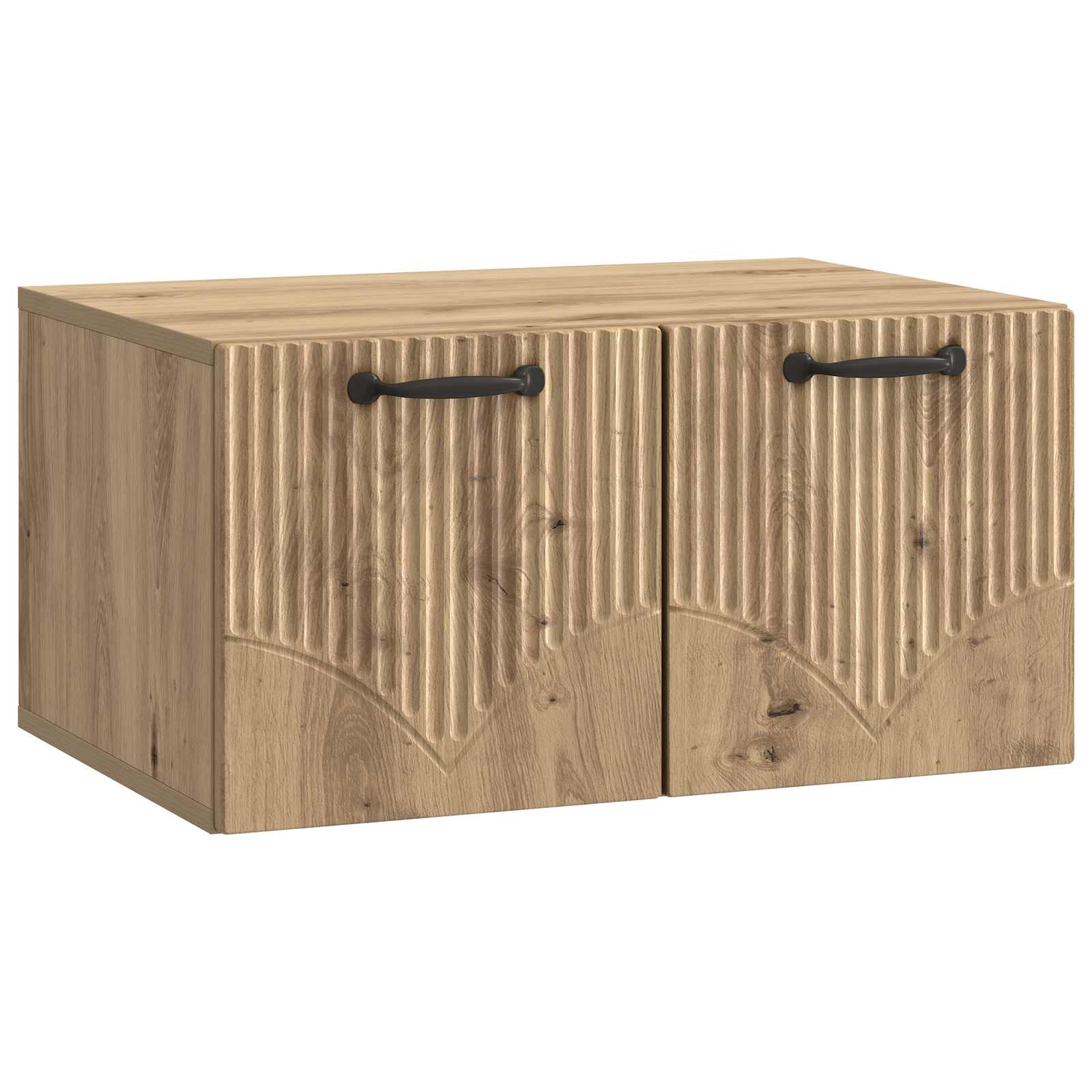 vidaXL Wandbeugel TV-kast Artisanaal eiken 98 x 31 x 30 cm
