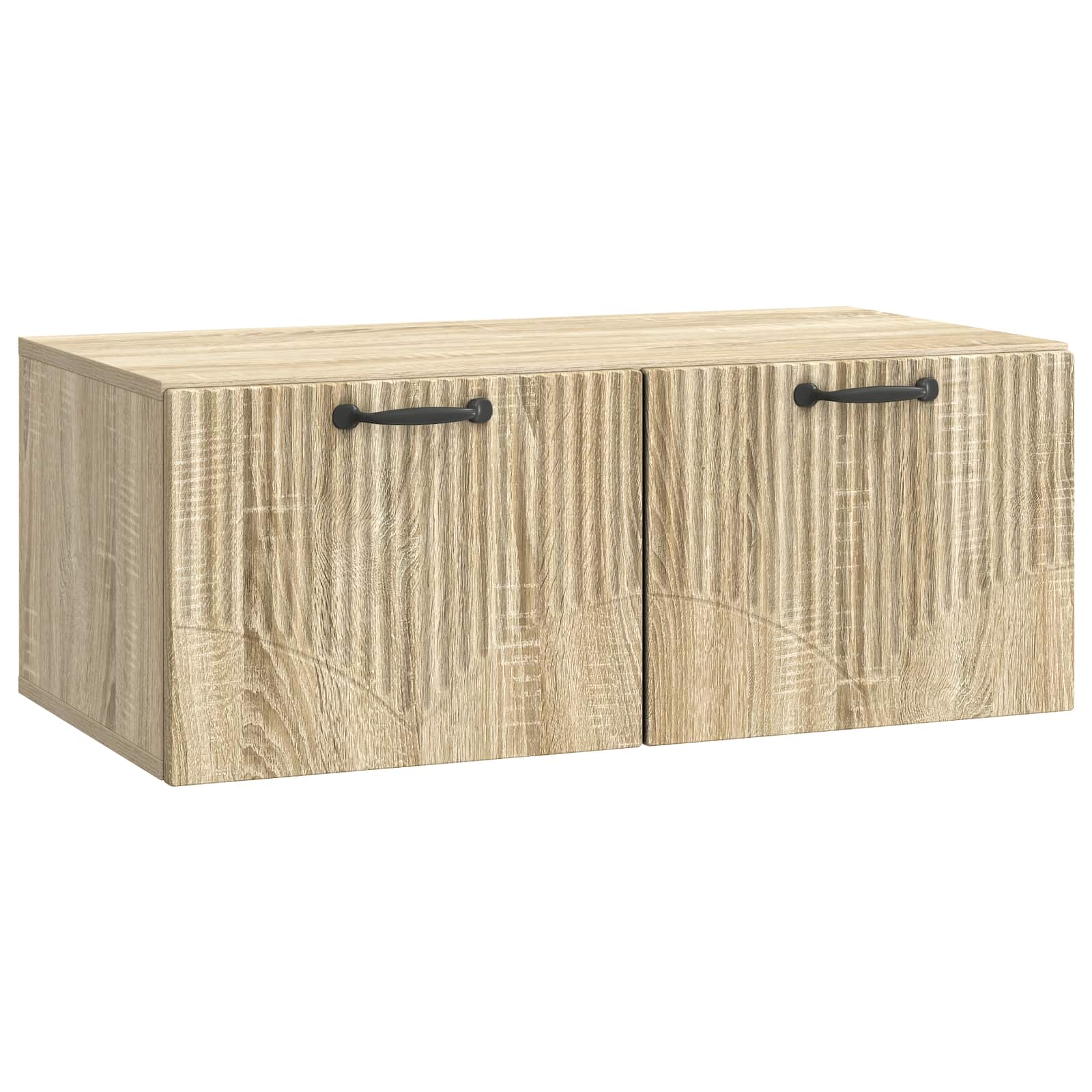 vidaXL Wandbeugel TV-kast Artisanaal eiken 98 x 31 x 30 cm