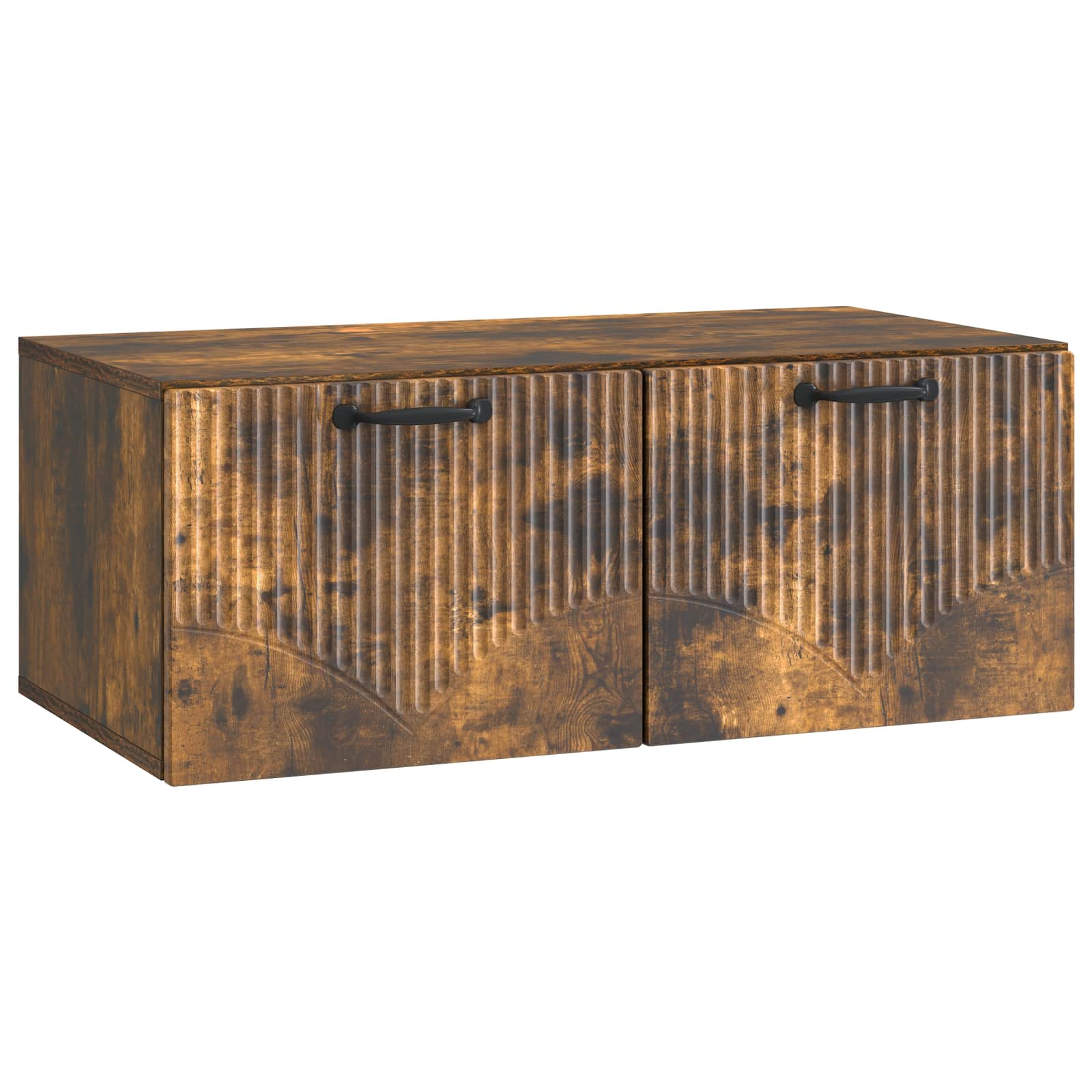 vidaXL Wandbeugel TV-kast Artisanaal eiken 98 x 31 x 30 cm