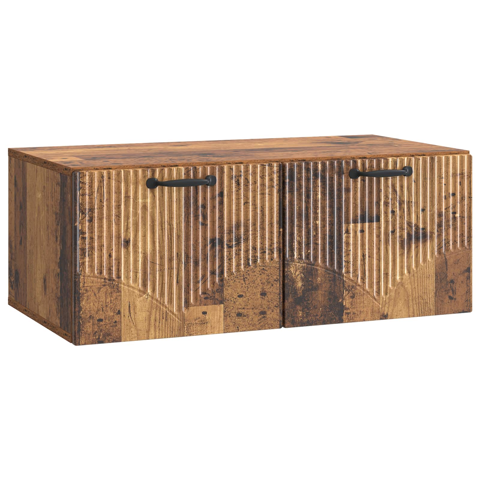 vidaXL Wandbeugel TV-kast Artisanaal eiken 98 x 31 x 30 cm