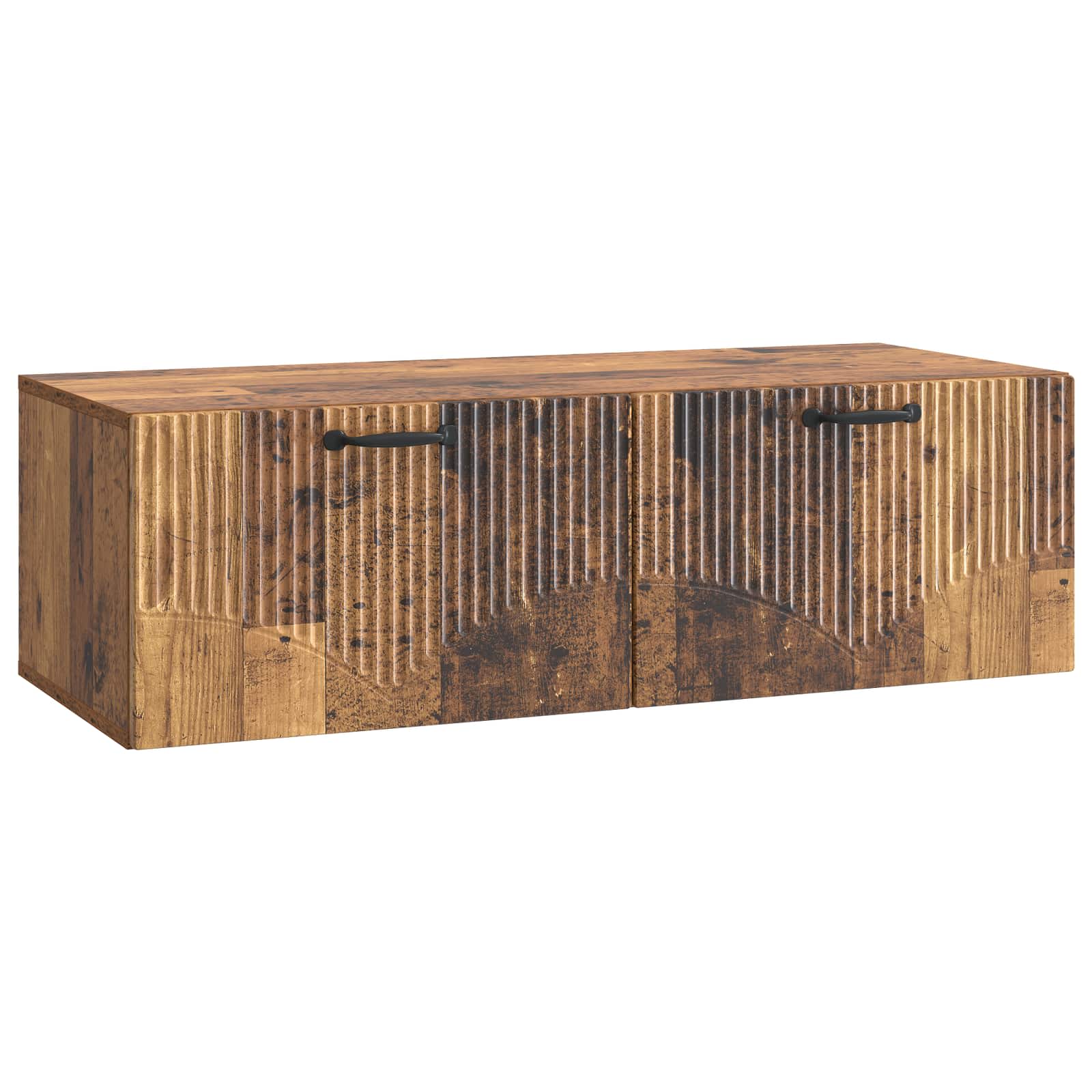 vidaXL Wandbeugel TV-kast Artisanaal eiken 98 x 31 x 30 cm