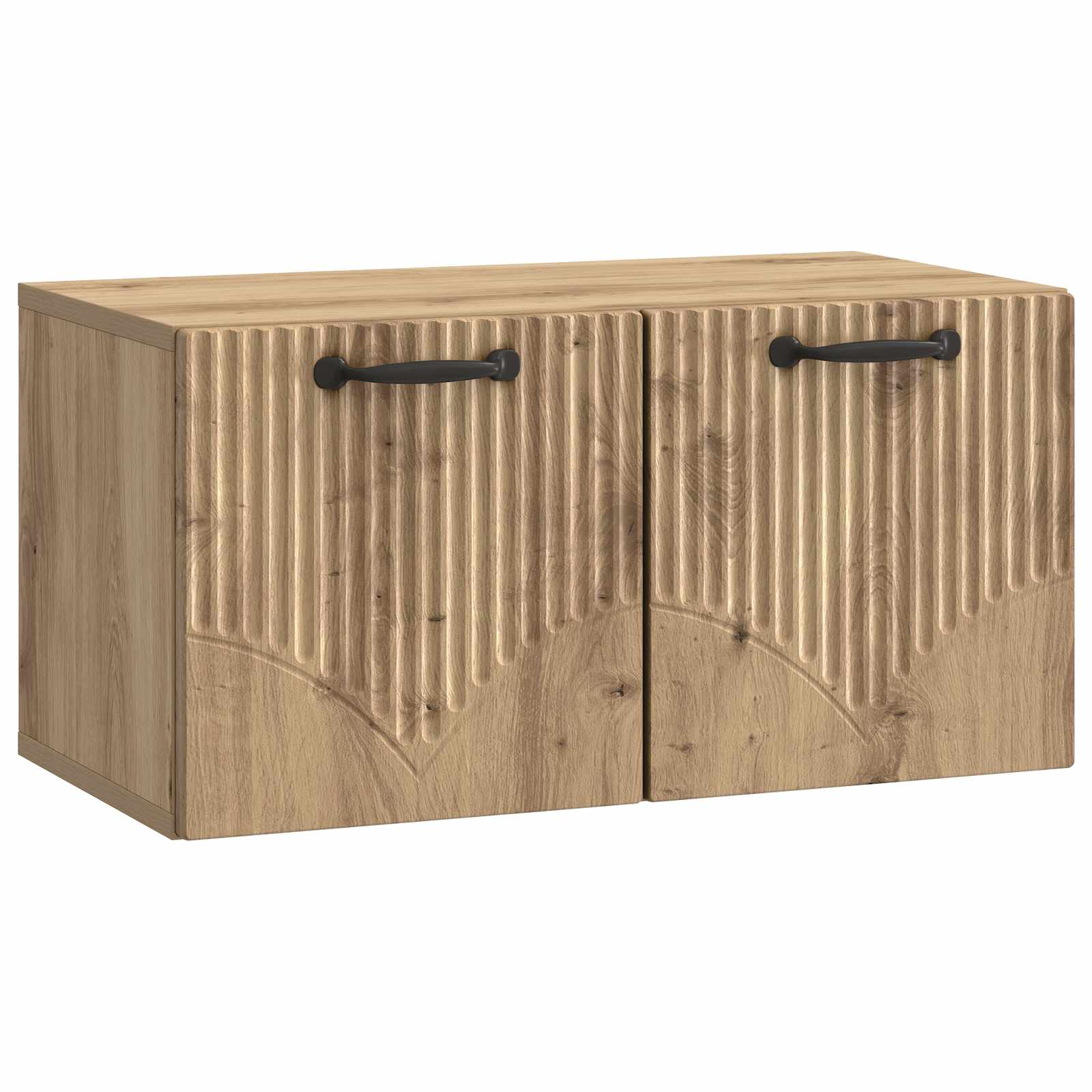 vidaXL Wandbeugel TV-kast Artisanaal eiken 98 x 31 x 30 cm