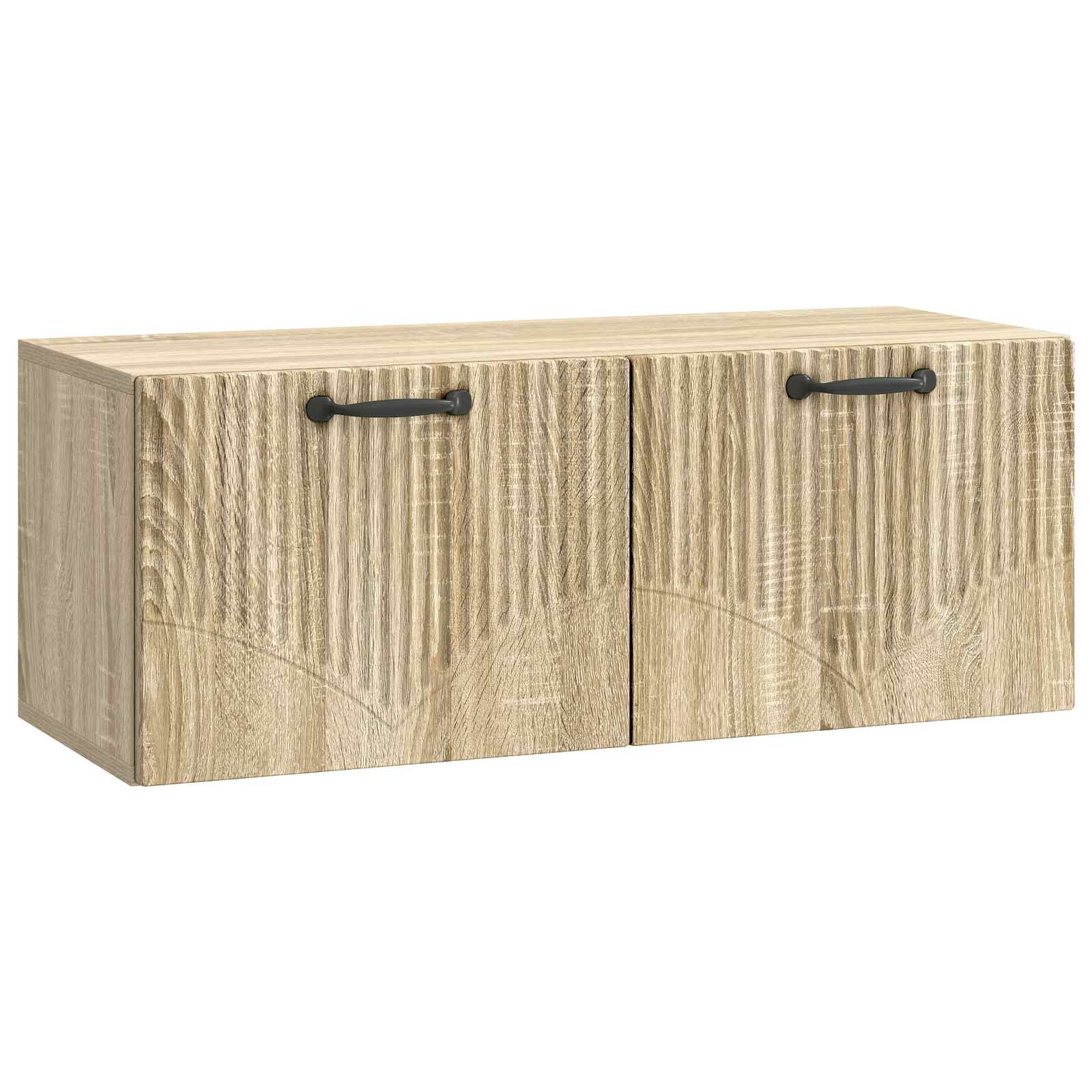 vidaXL Wandbeugel TV-kast Artisanaal eiken 98 x 31 x 30 cm