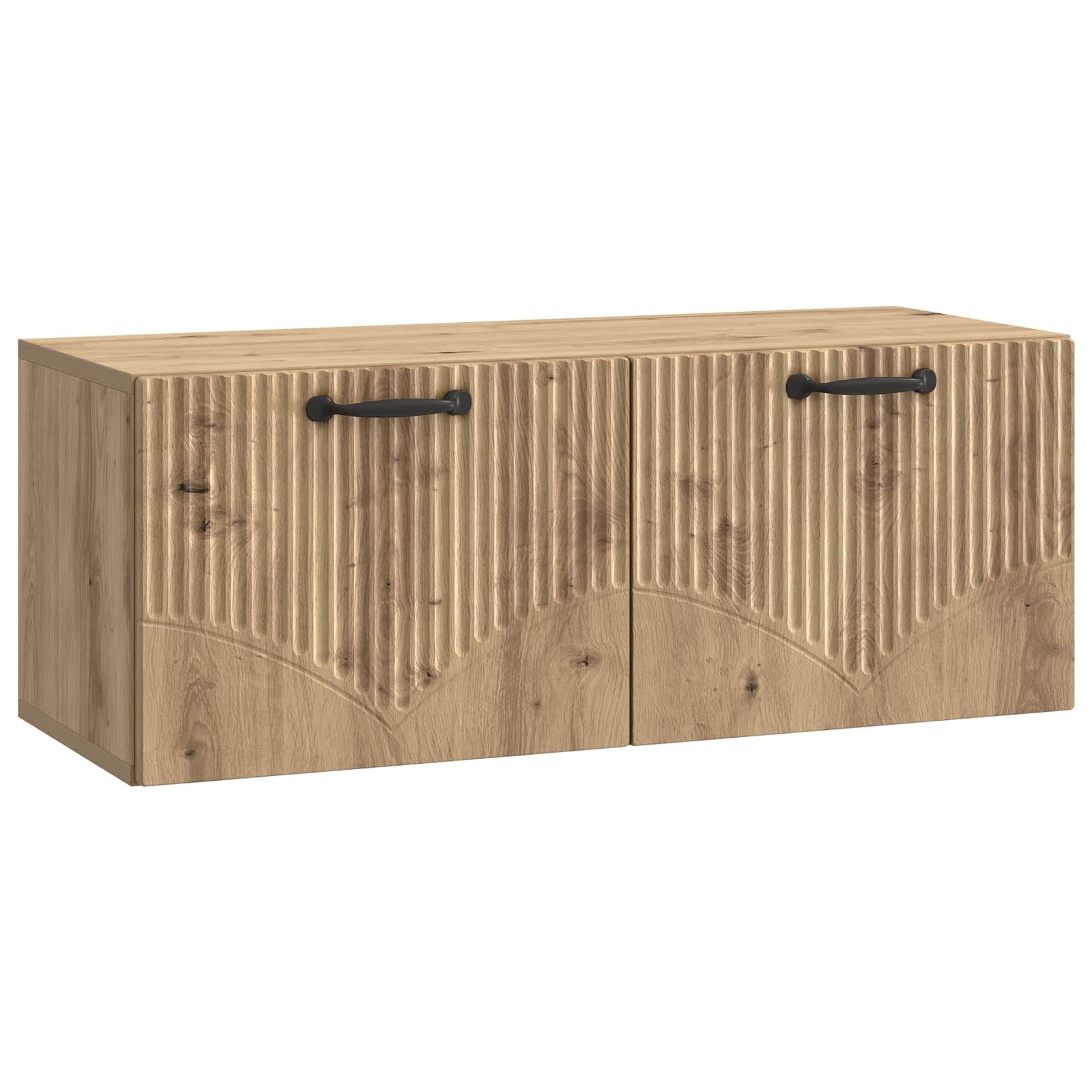 vidaXL Wandbeugel TV-kast Artisanaal eiken 98 x 31 x 30 cm