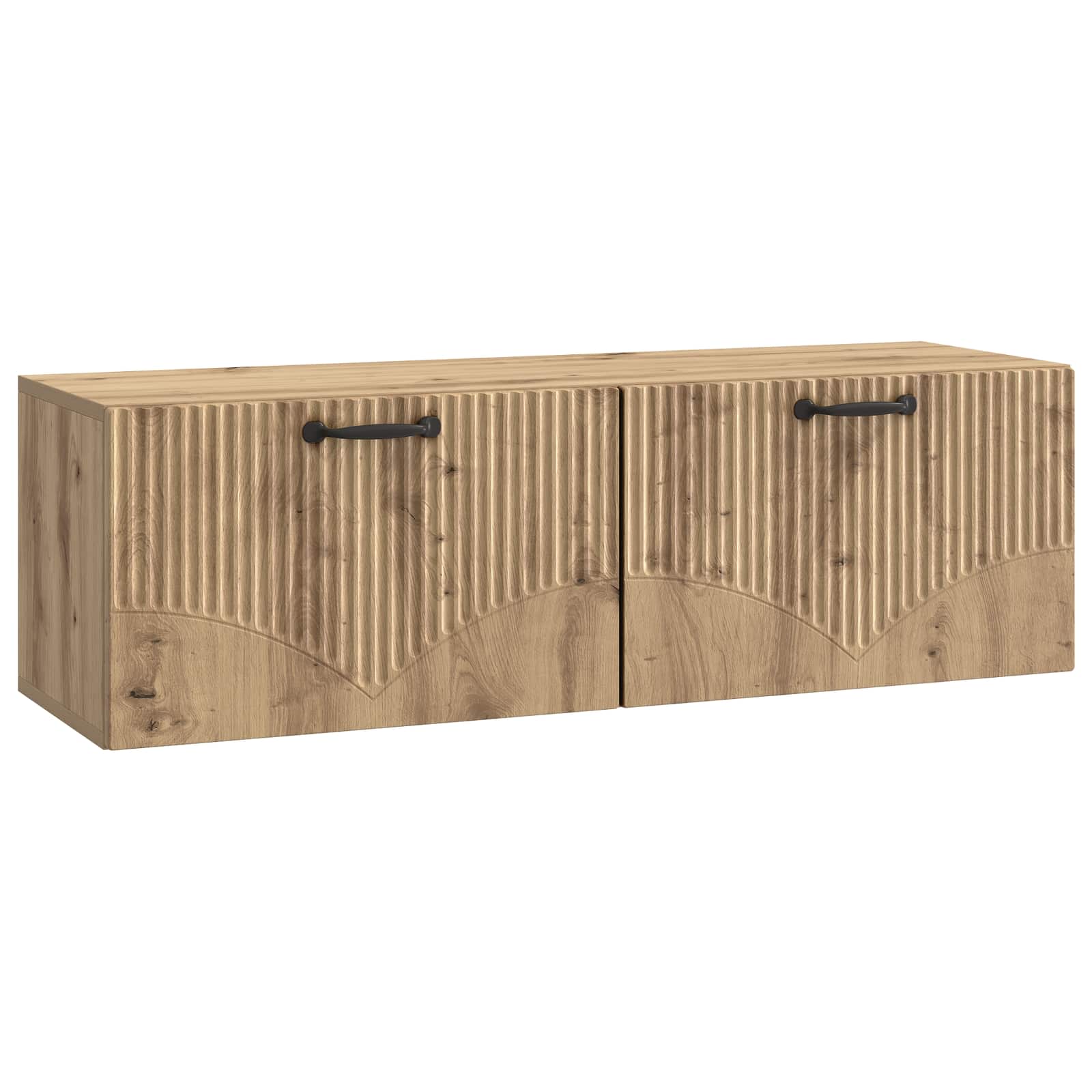 vidaXL Wandbeugel TV-kast Artisanaal eiken 98 x 31 x 30 cm