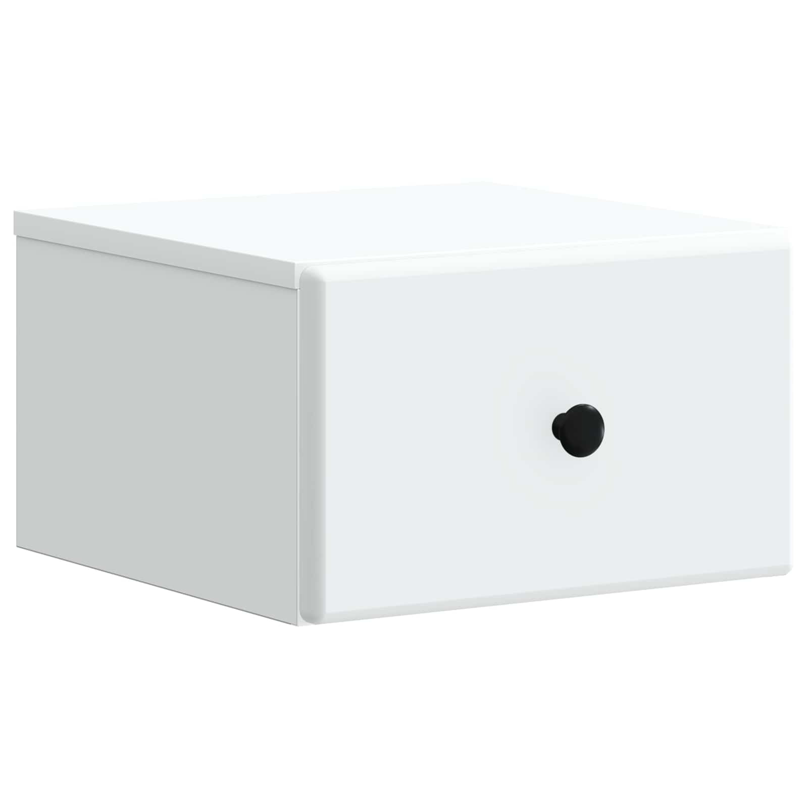 vidaXL Wandbeugel Bedkast 2 pcs Wit 34,5 x 33 x 20 cm Bewerkt hout