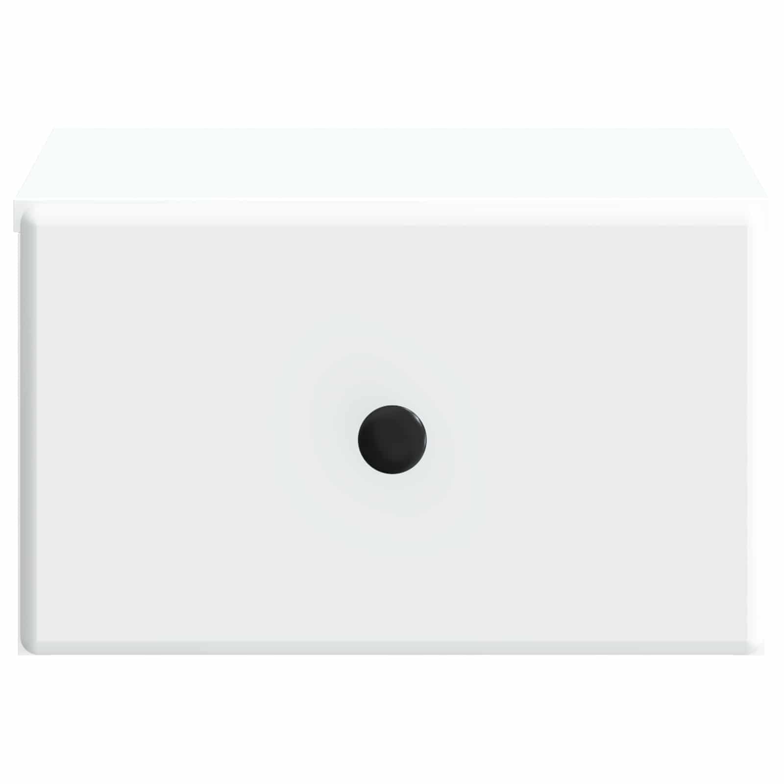 vidaXL Wandbeugel Bedkast 2 pcs Wit 34,5 x 33 x 20 cm Bewerkt hout