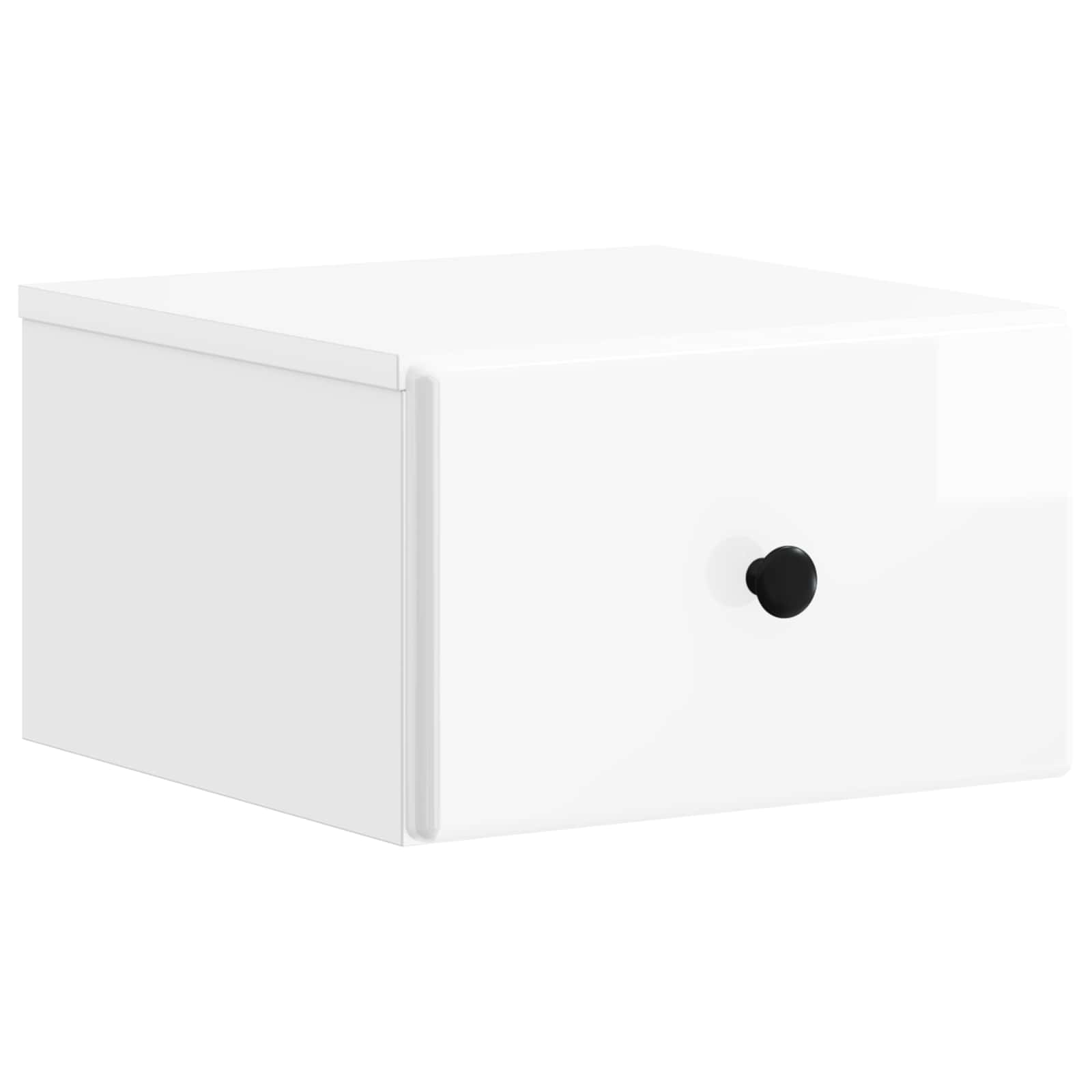 vidaXL Wandbeugel Bedkast 2 pcs Wit 34,5 x 33 x 20 cm Bewerkt hout