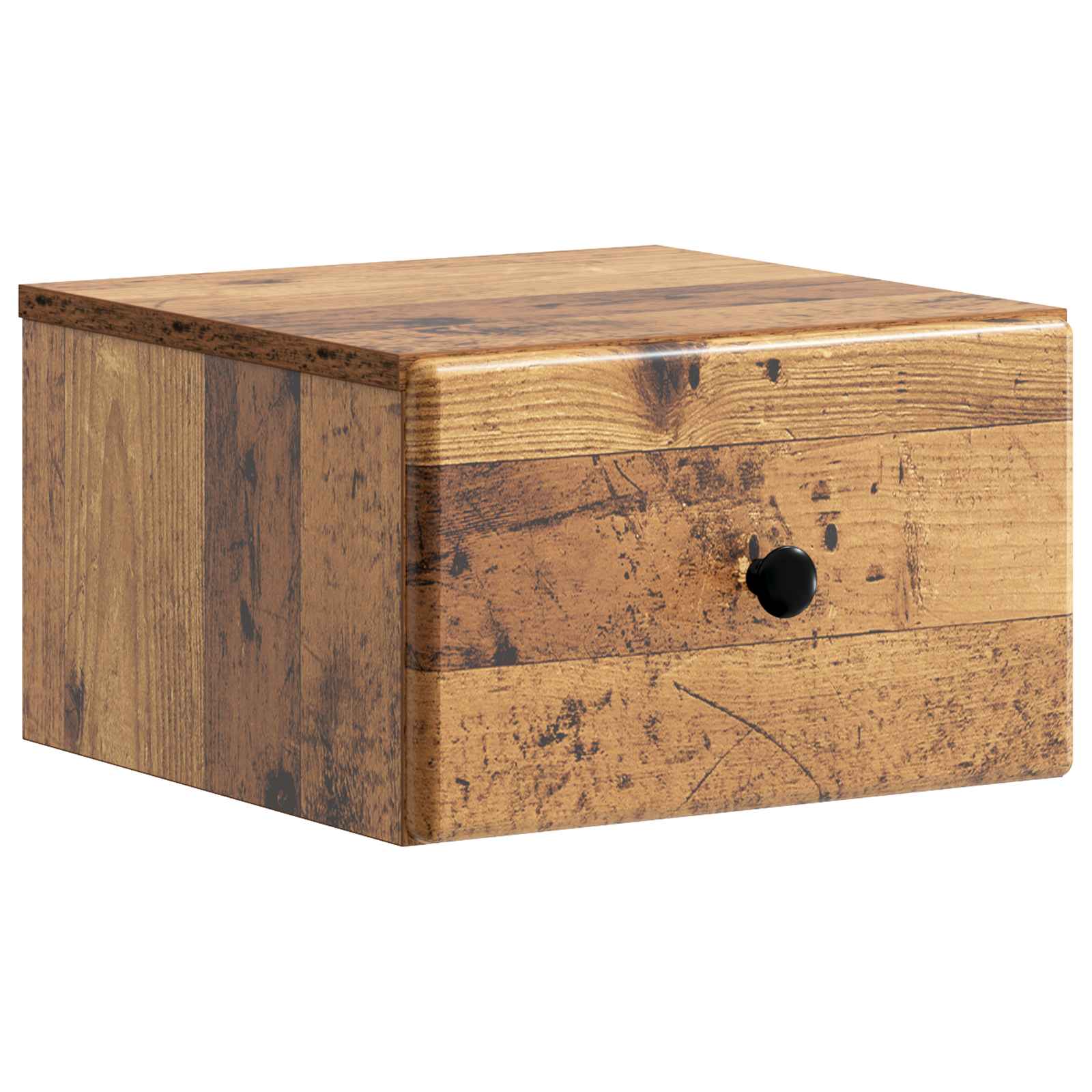 vidaXL Wandbeugel Bedkast 2 pcs Wit 34,5 x 33 x 20 cm Bewerkt hout