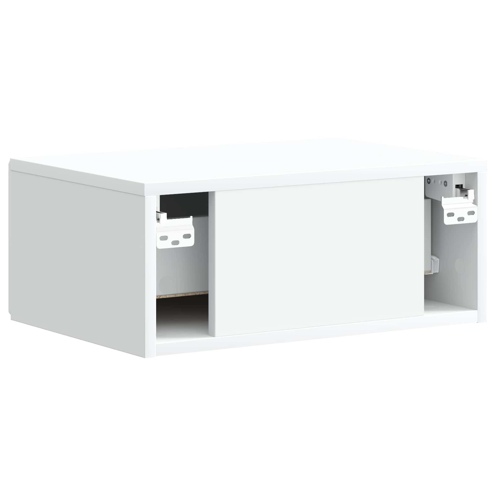vidaXL Wandbeugel Bedkast Zwart 49 x 34,5 x 20 cm Bewerkt hout