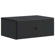 vidaXL Wandbeugel Bedkast Zwart 49 x 34,5 x 20 cm Bewerkt hout