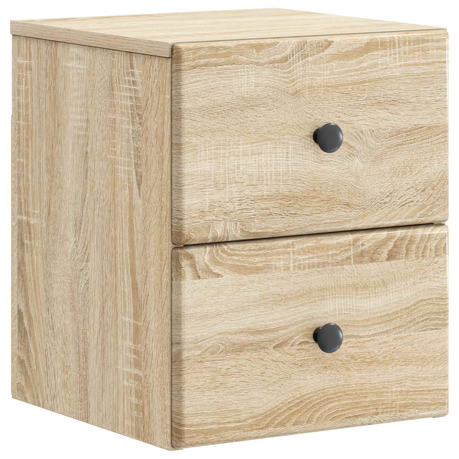 vidaXL Wandbeugel Bedkast 2 pcs Wit 34,5 x 33 x 40 cm Bewerkt hout