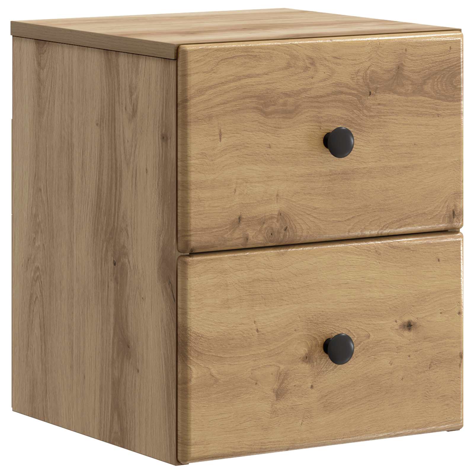 vidaXL Wandbeugel Bedkast 2 pcs Wit 34,5 x 33 x 40 cm Bewerkt hout