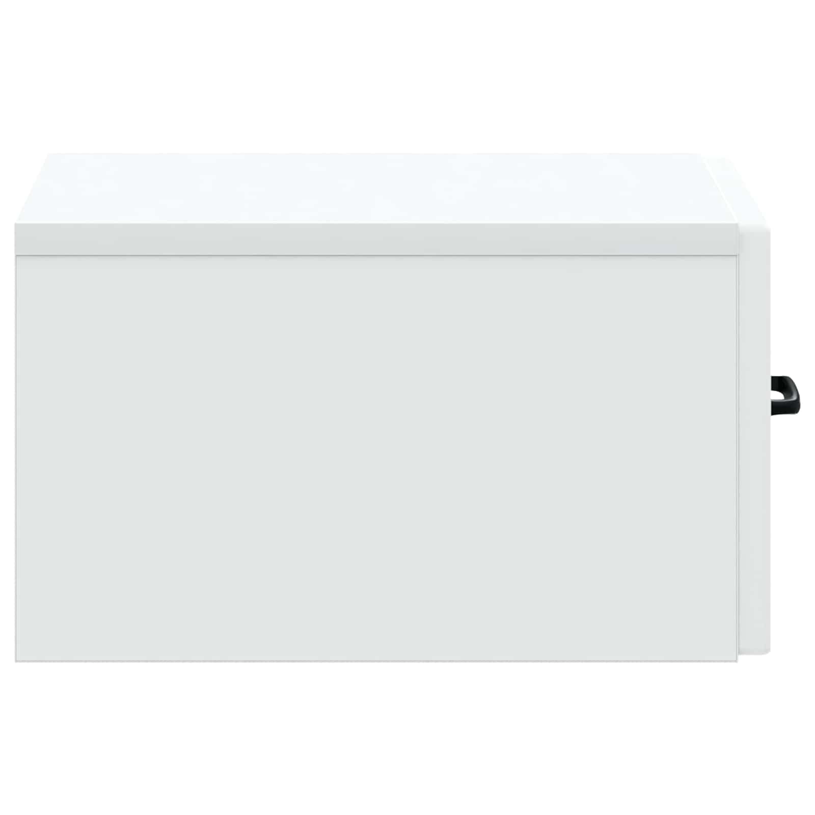 vidaXL Wandmontage Zijtafel Zwart 59 x 34,5 x 17 cm Bewerkt hout