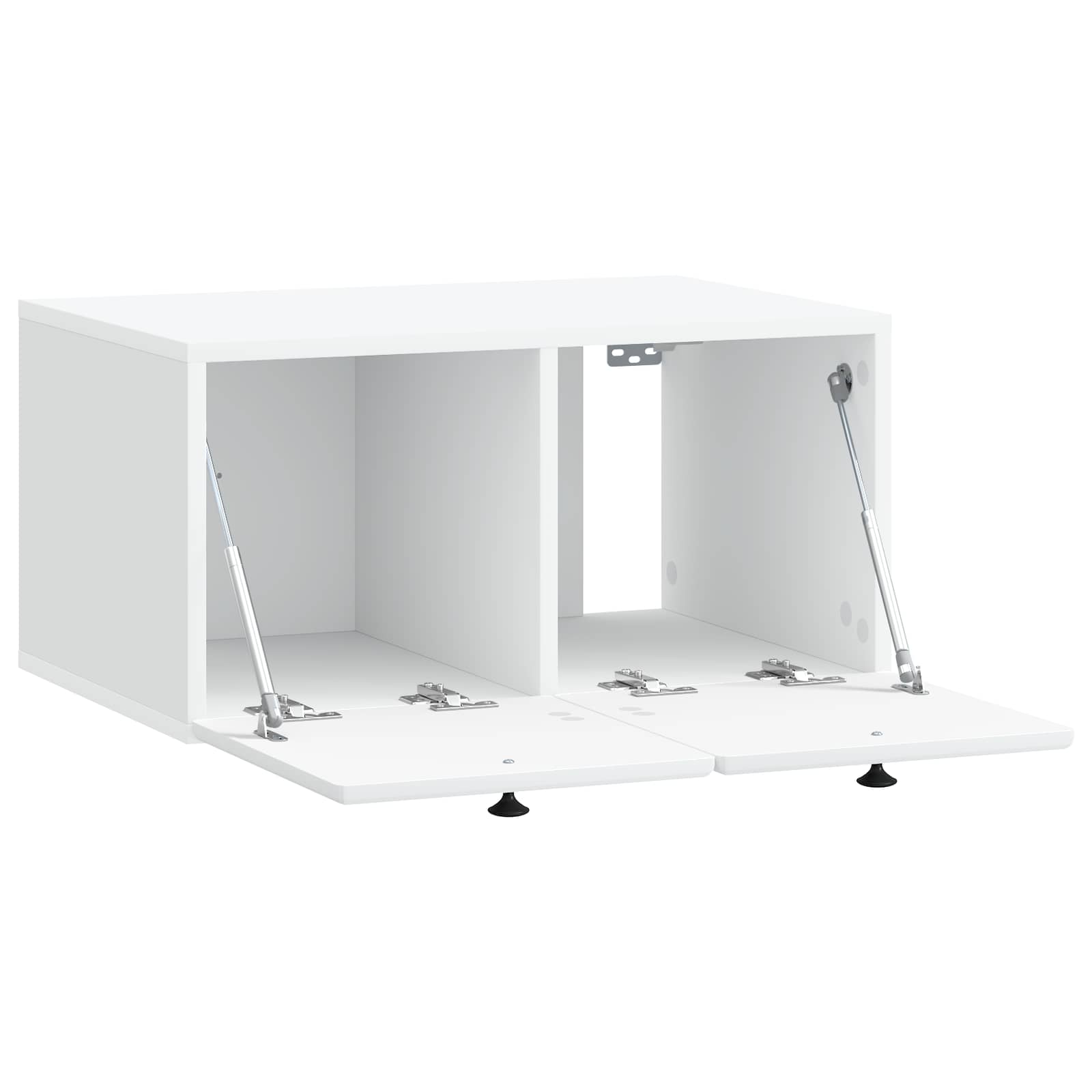 vidaXL Wandbeugel TV-kast Zwart 59,5 x 41 x 30 cm Bewerkt hout